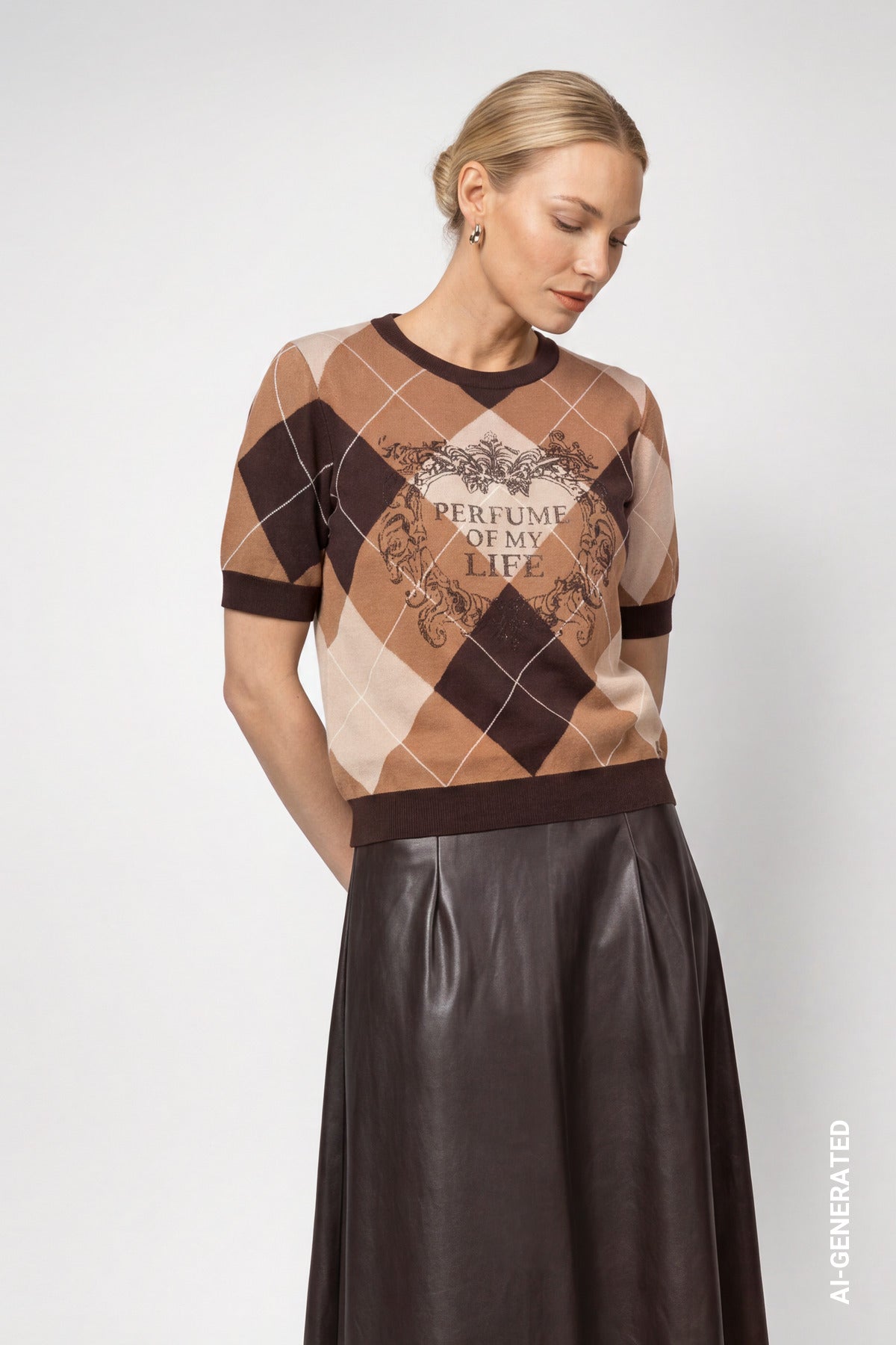 Monari Damen Pullover Black Coffe