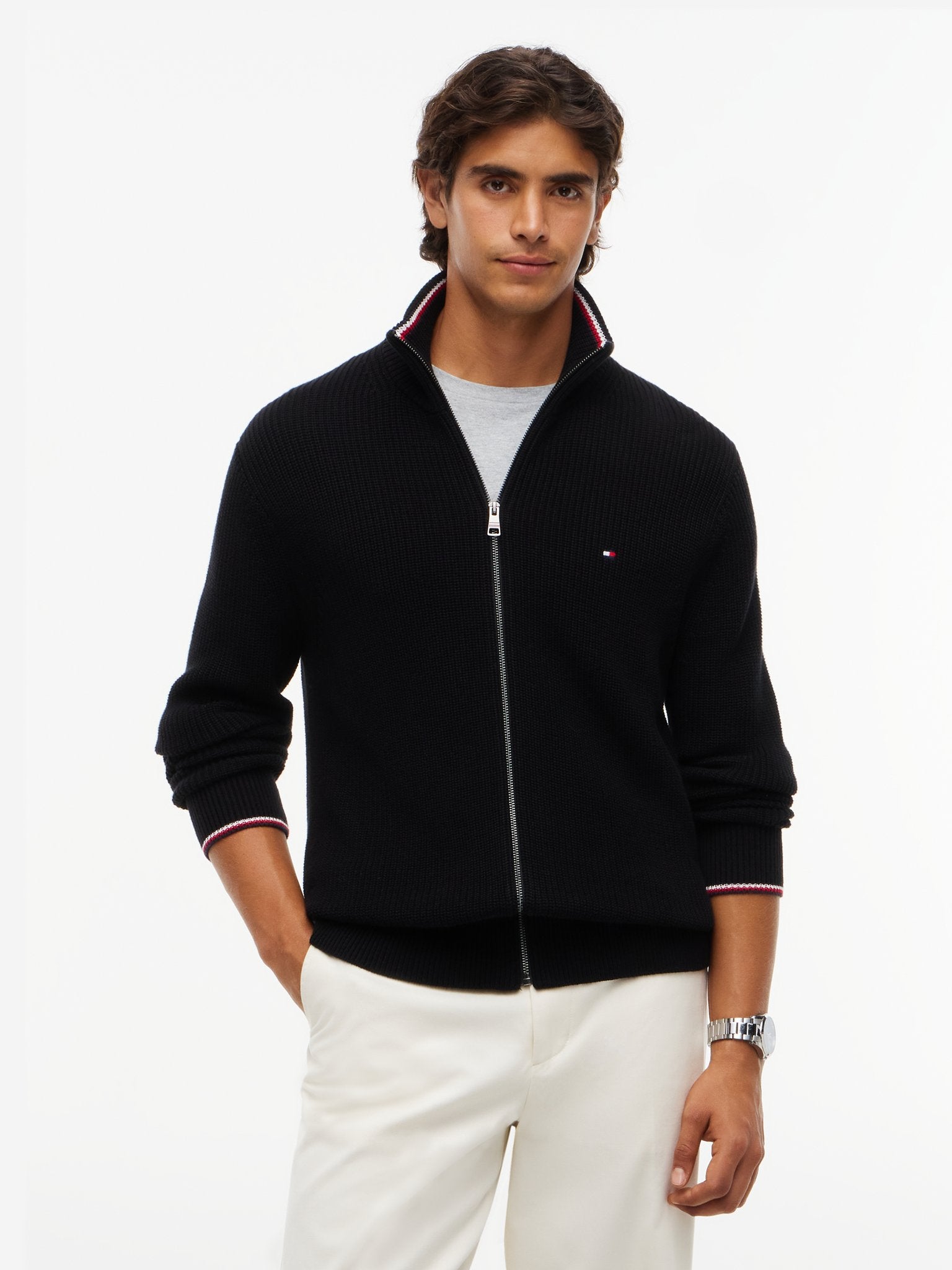 Tommy Hilfiger Herren Strickjacken Bds Black