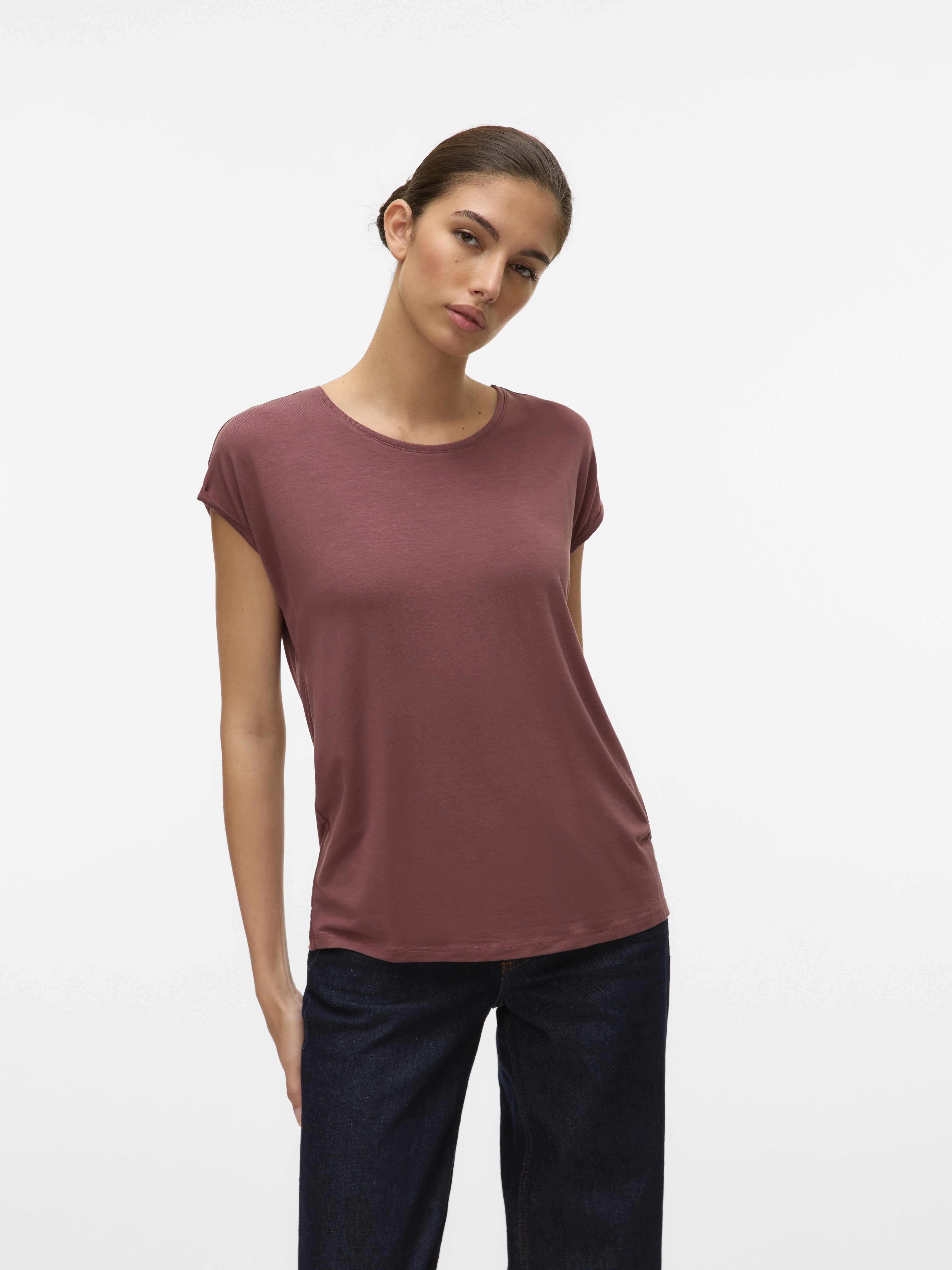 Vero Moda Damen T-Shirts Rose Brown
