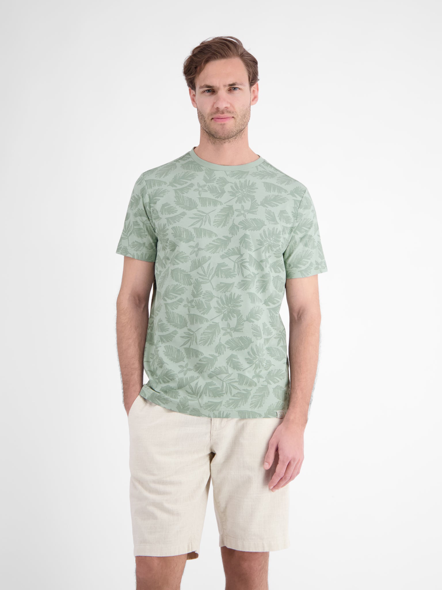 Lerros Herren T-Shirts kurz Bay Green