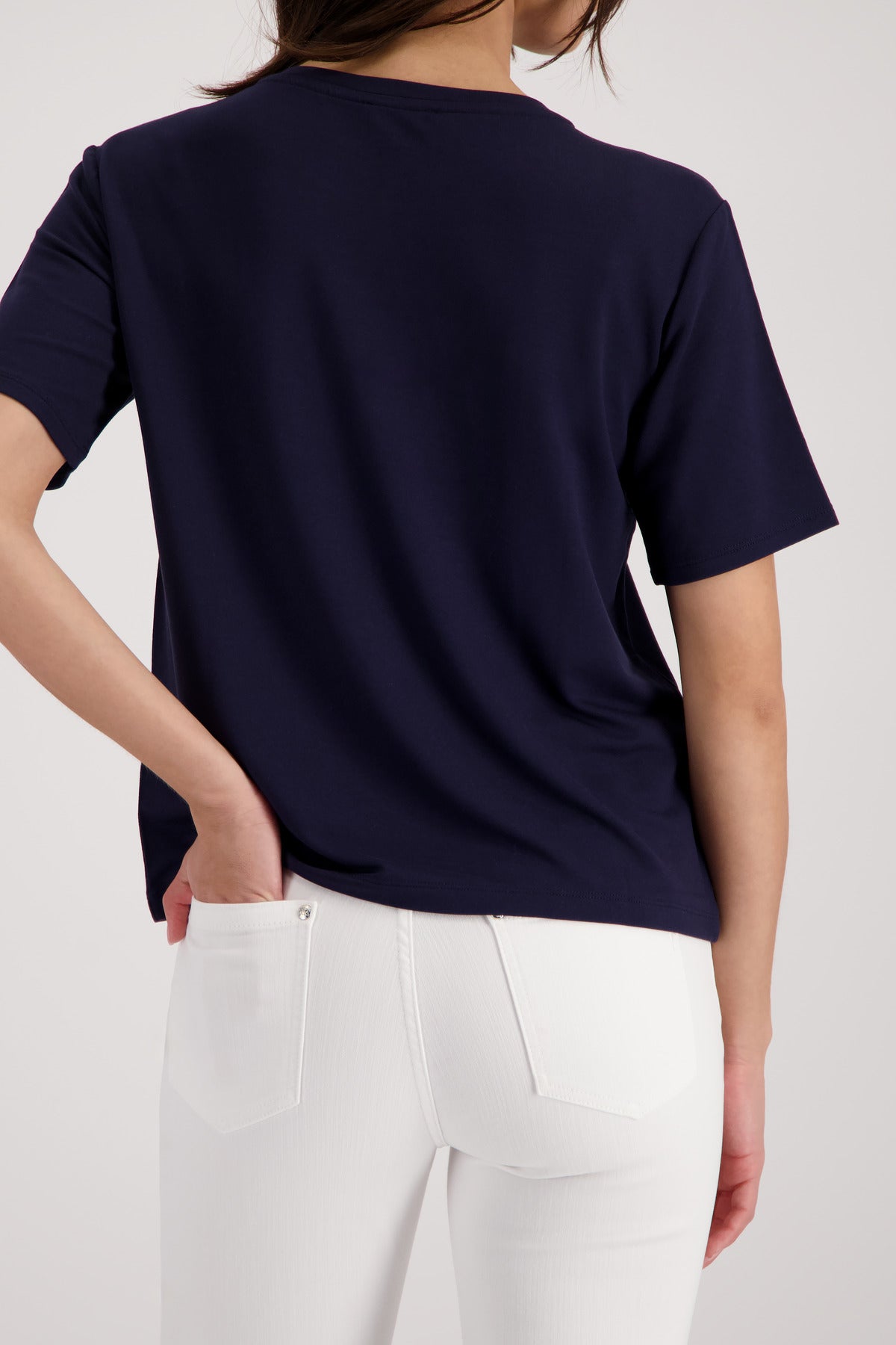 Monari Damen T-Shirts  Marine