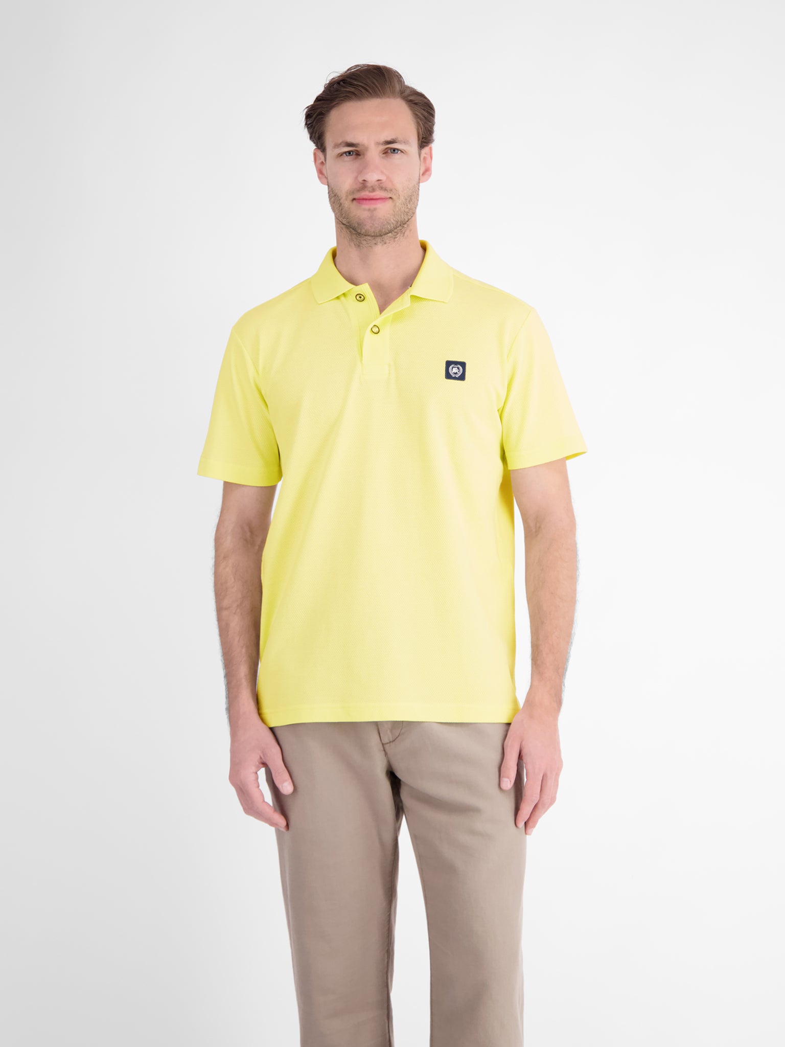 Lerros Herren Polo-Shirts Lemon Water