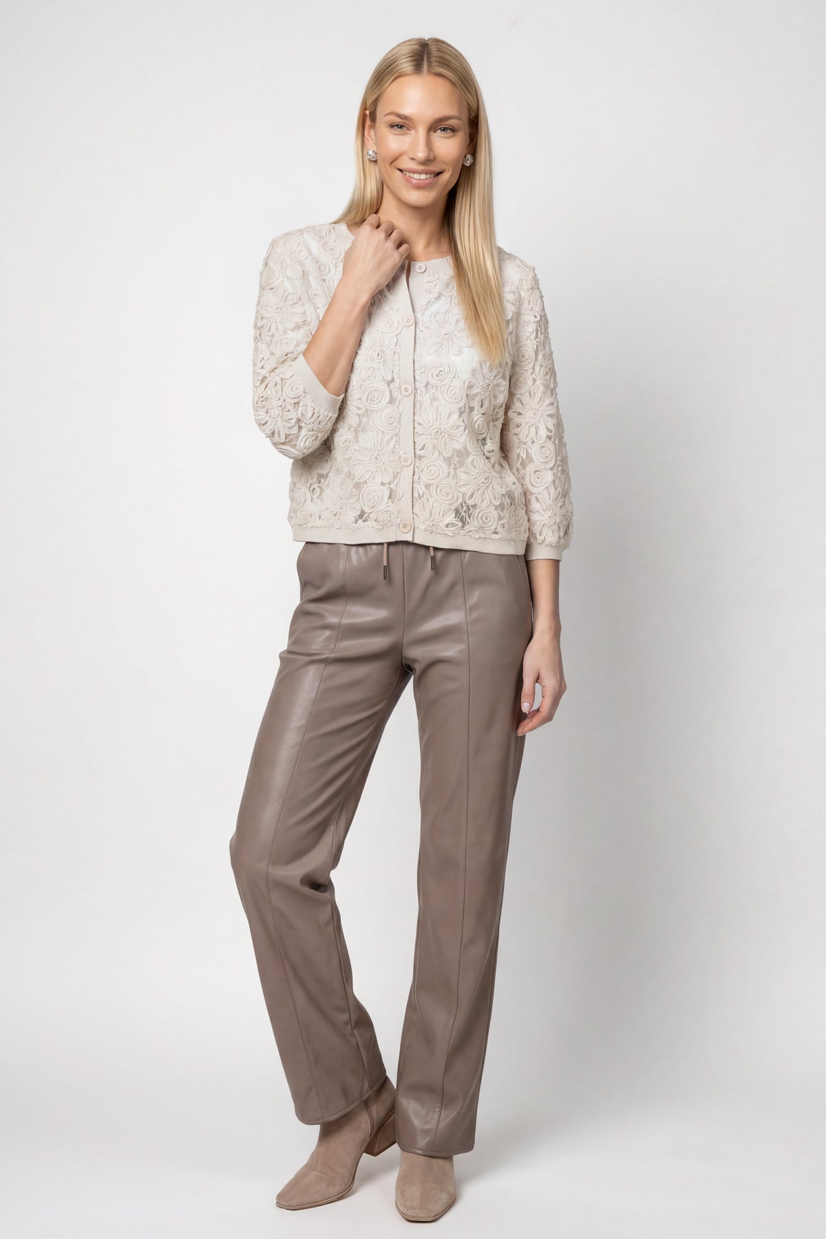 Monari Damen Strickjacken  Pearly
