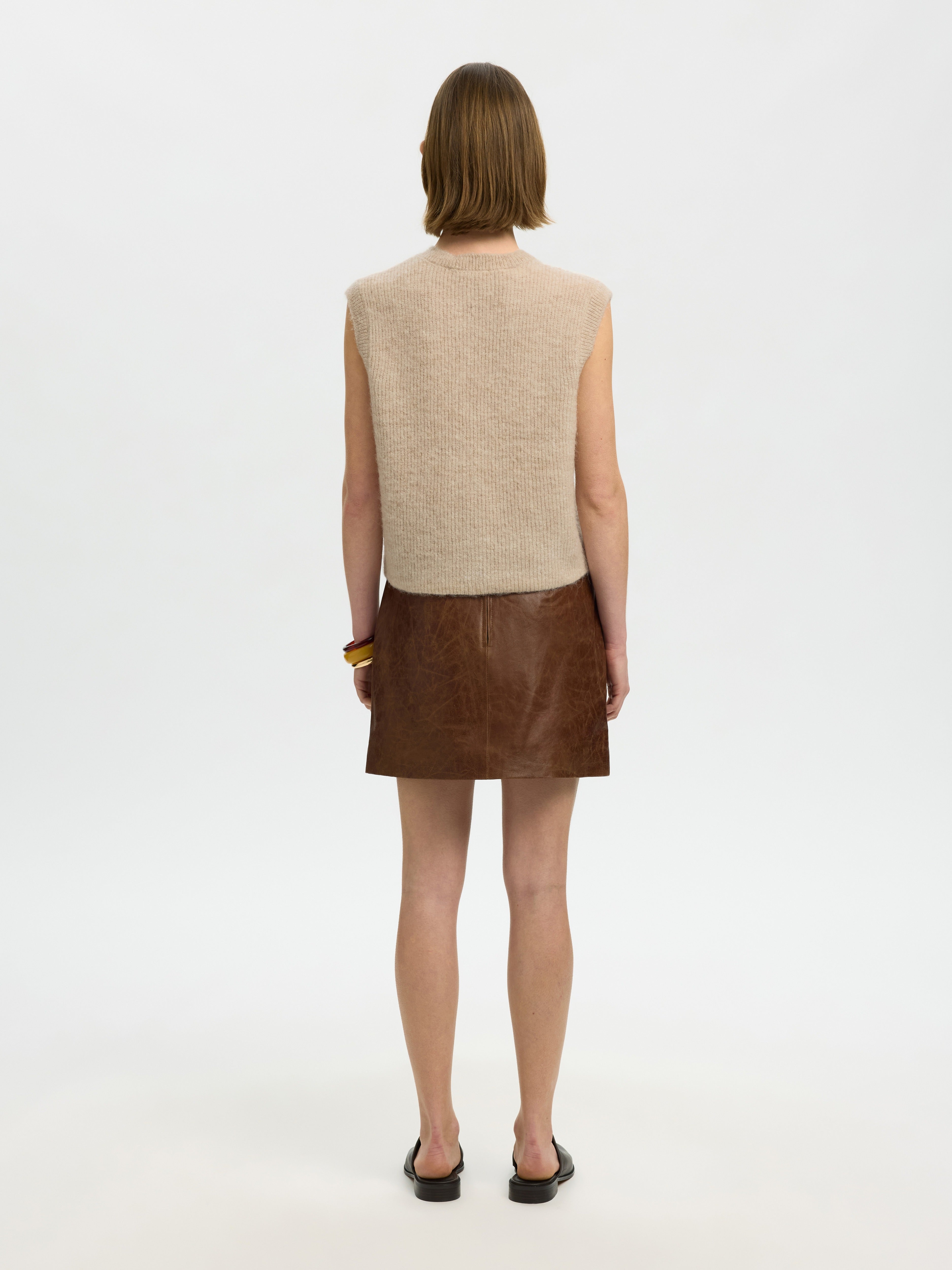 Selected Femme Damen Pullover Birch/Melange