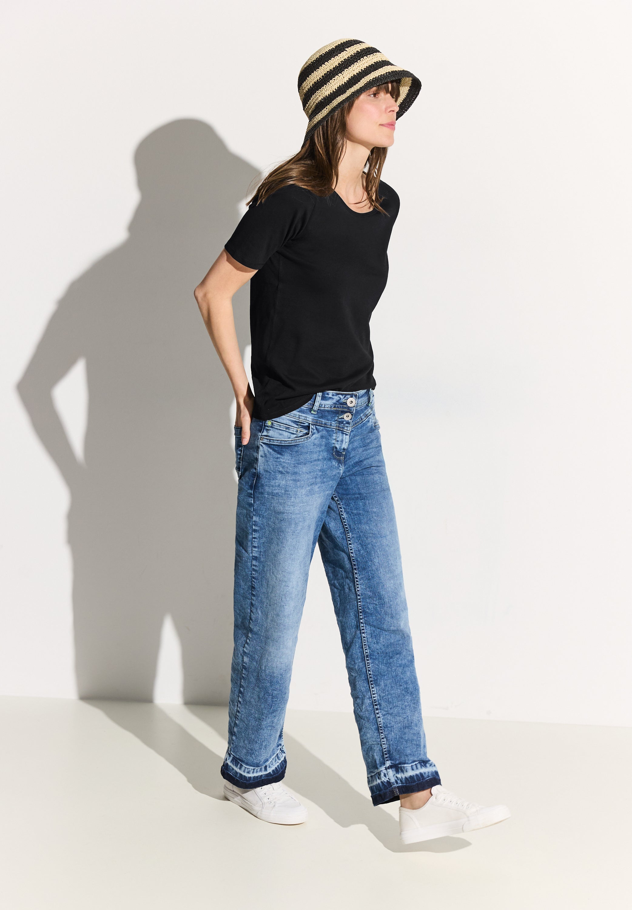 Cecil Damen T-Shirts  Black