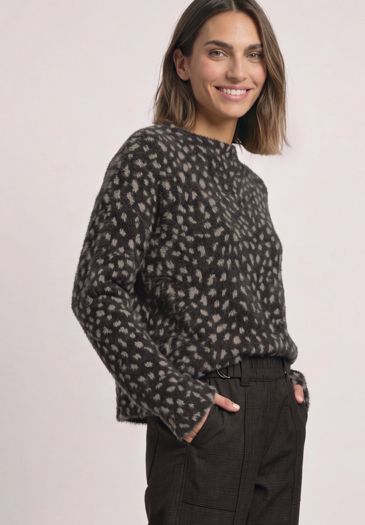 Street One Damen T-Shirts Black Cof
