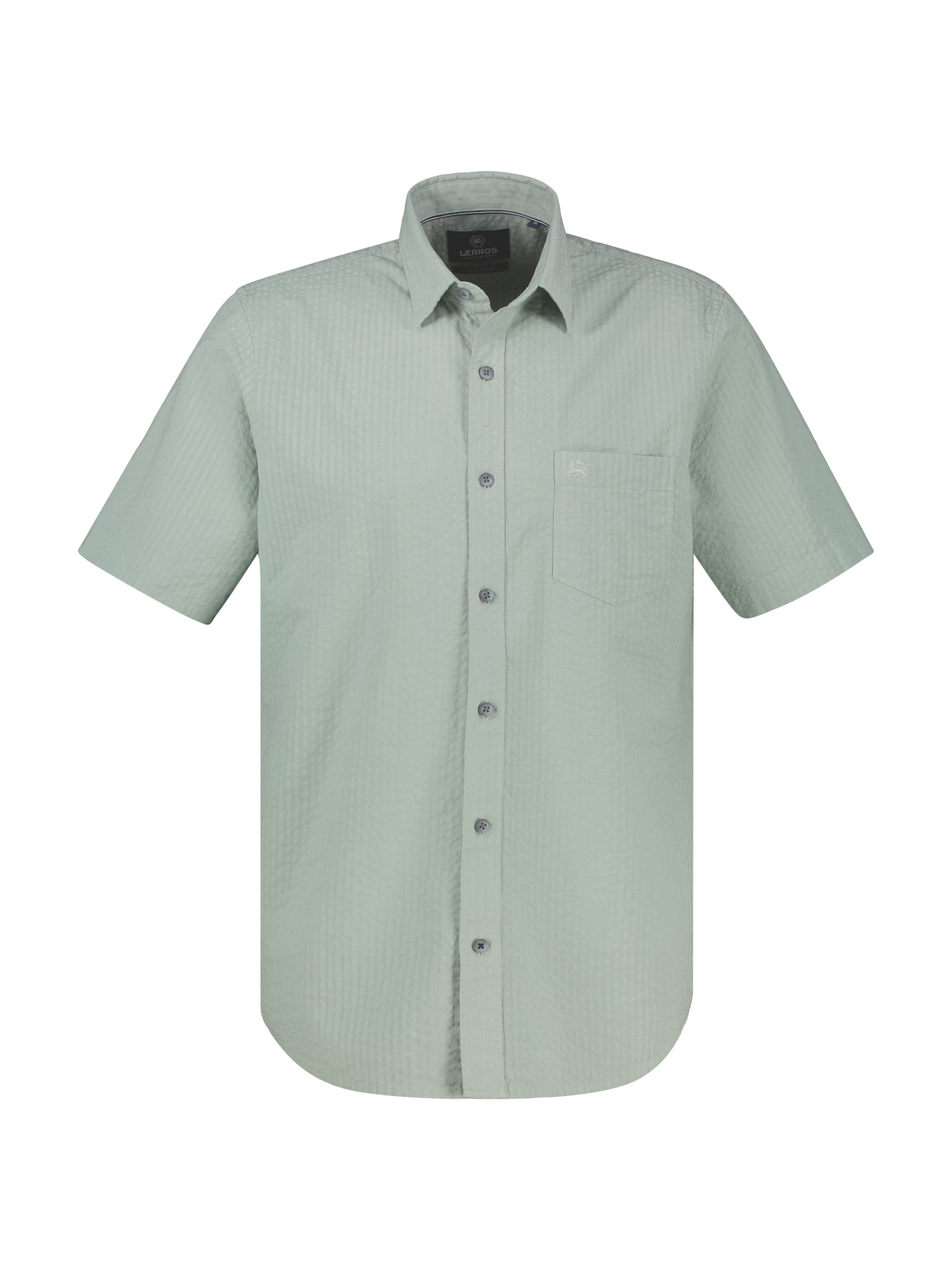 Lerros Herren Hemden kurz Bay Green