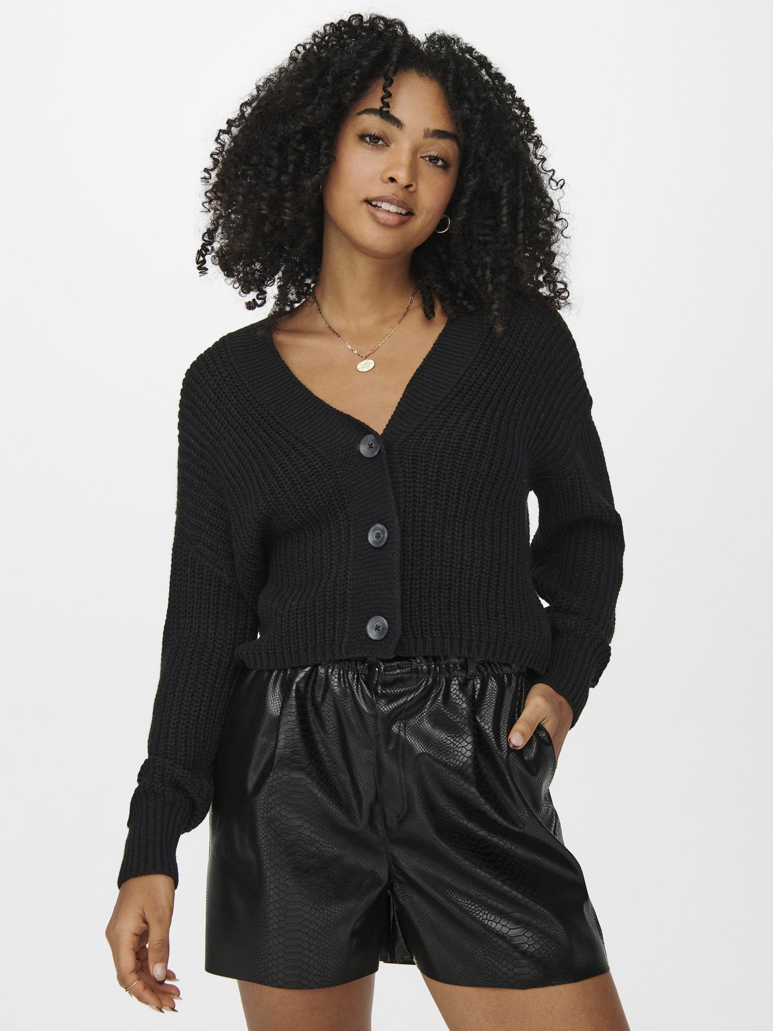 only Damen Strickjacken Black