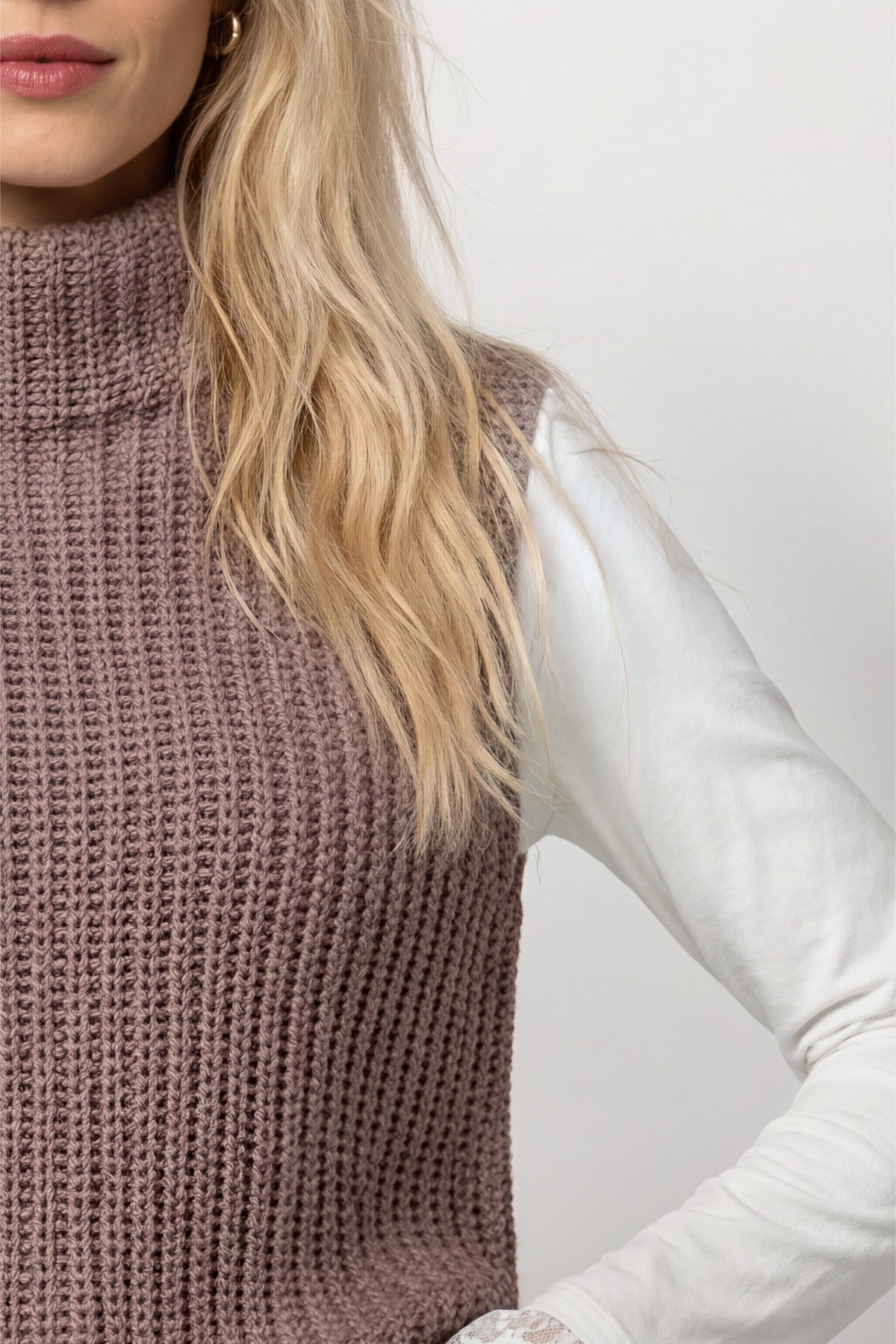 Monari Damen Pullover  Taupe