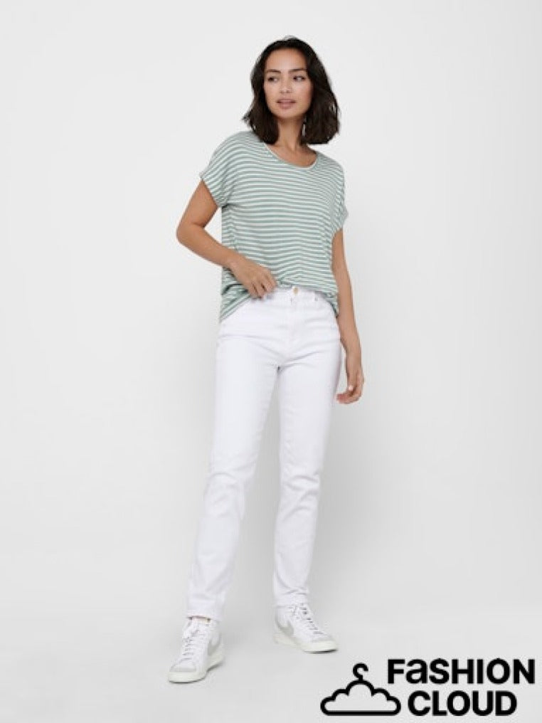 only Damen T-Shirts Jadeite/Cloud D