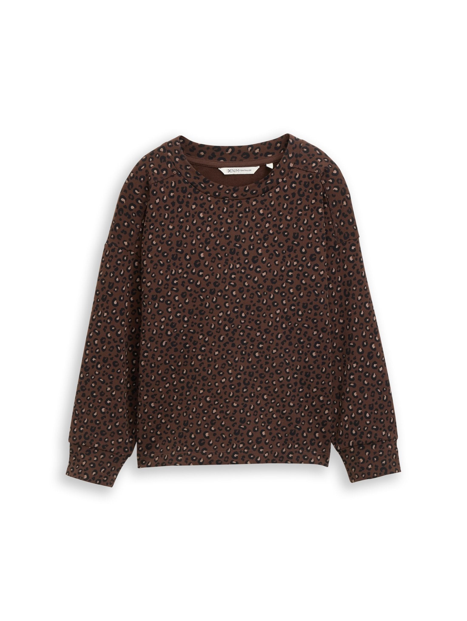 Tom Tailor denim Damen Sweatshirts Brown Black Leo