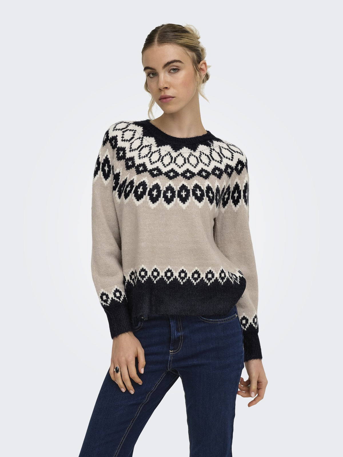 Only Damen Pullover Night Sky/Strin