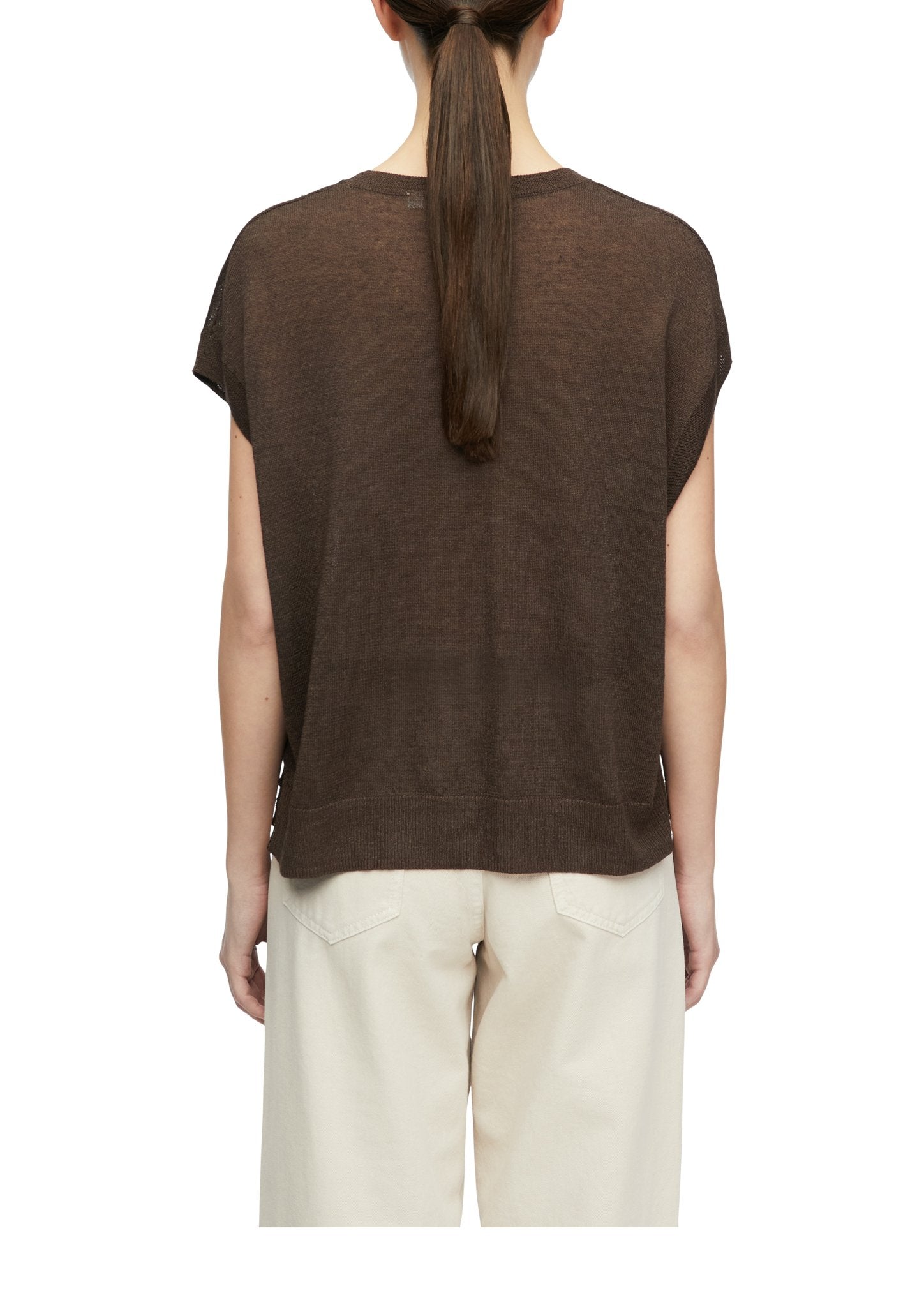 Comma Damen Pullover Brown
