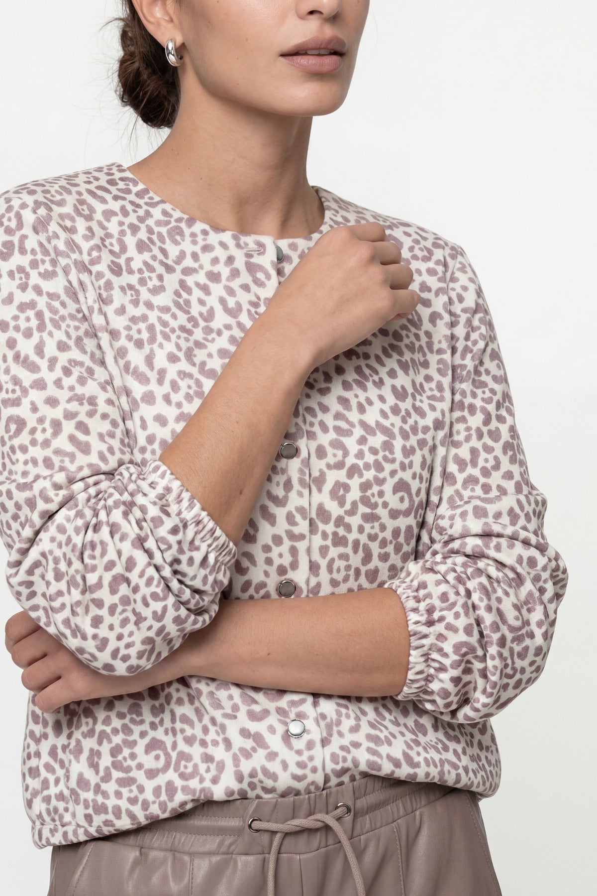 Monari Damen Blazer Taupe Gemus