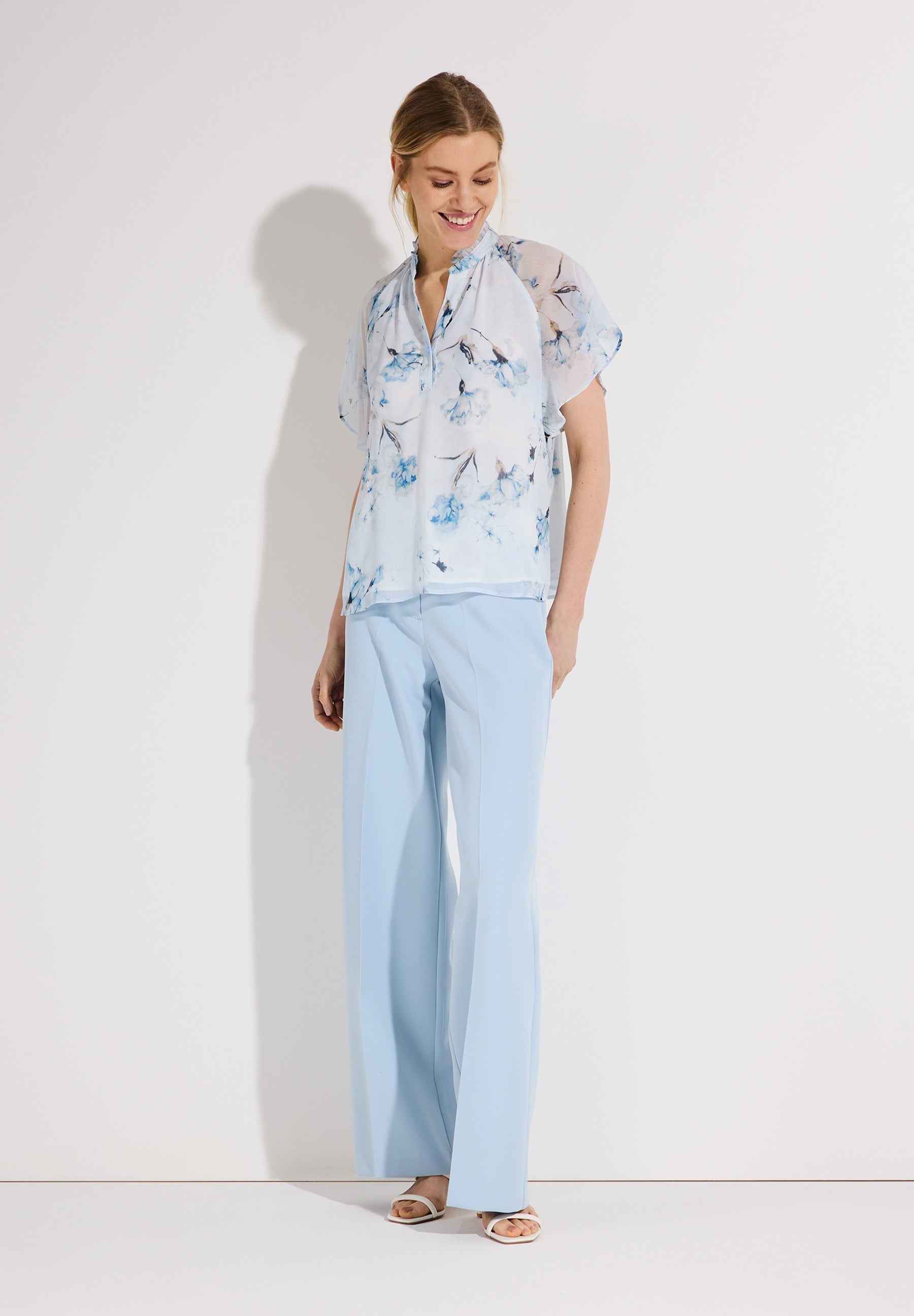 More & More Damen Blusen kurz Gardenrose