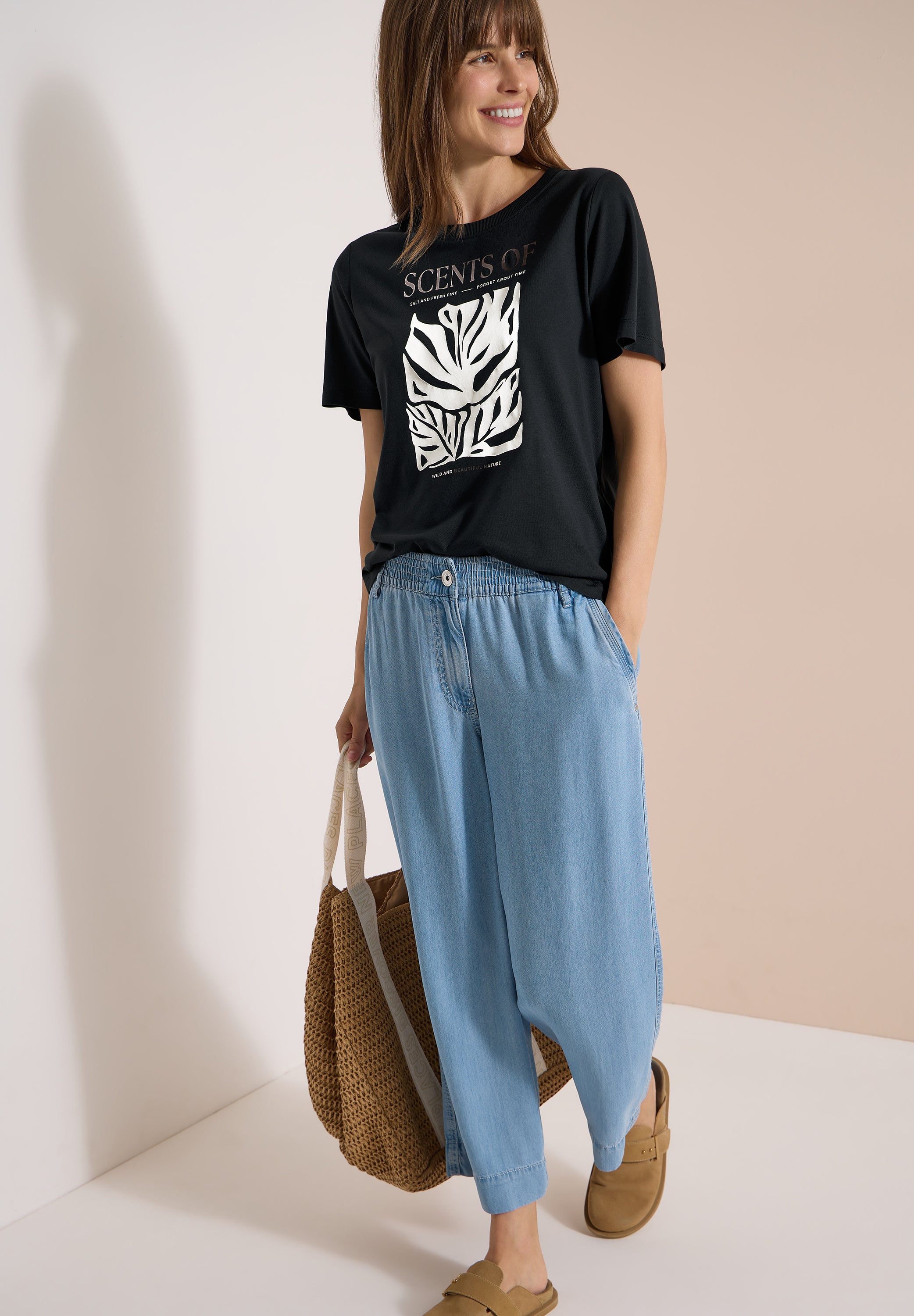 Cecil Damen T-Shirts Palm Bree