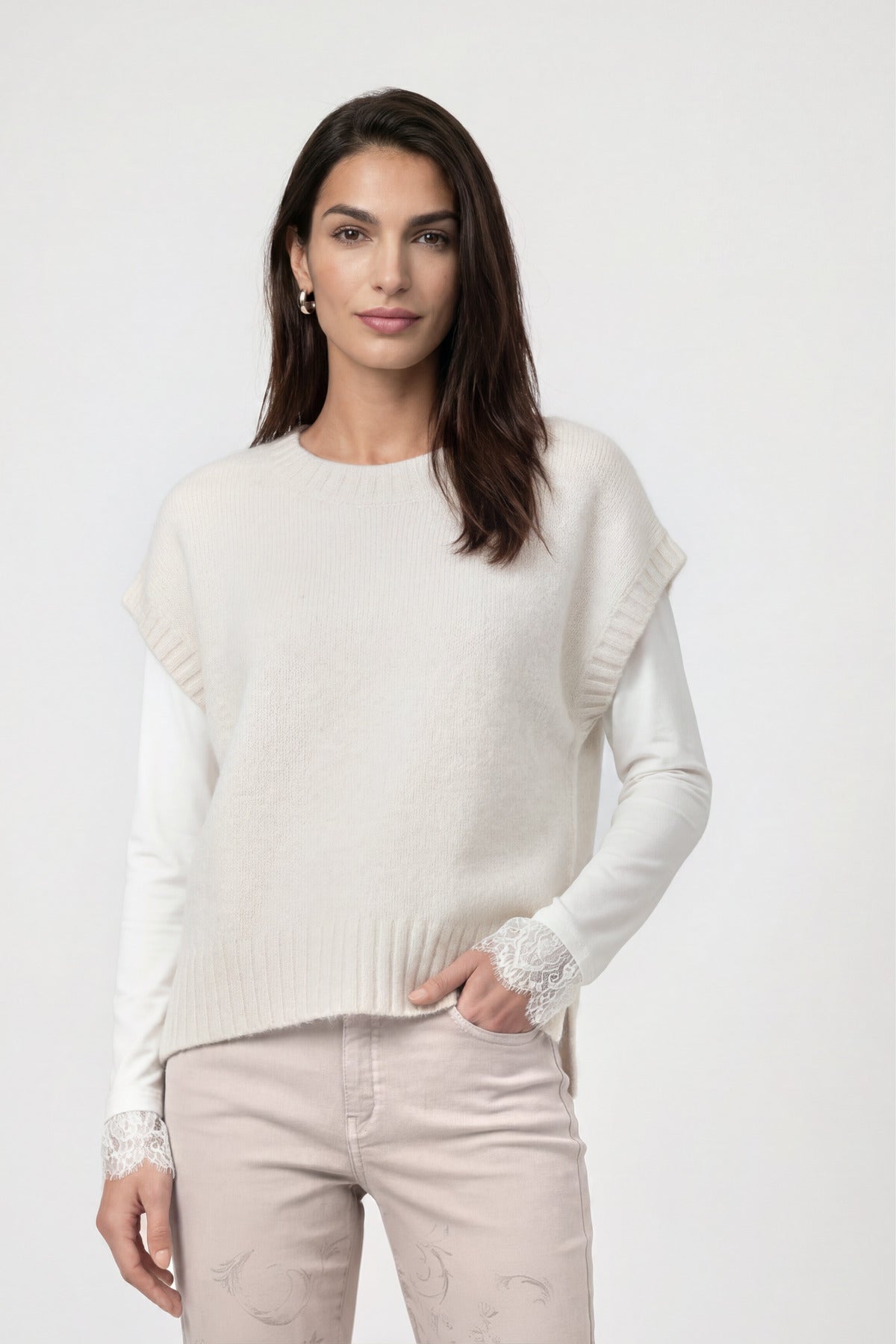 Monari Damen Pullover Pearly