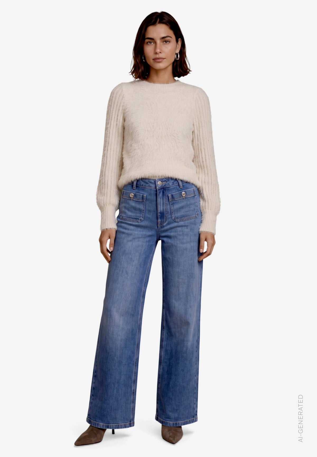 Zero Damen Pullover Cream