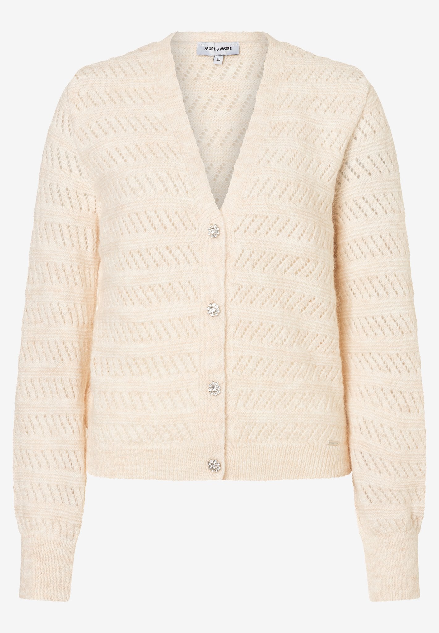 More & More Damen Strickjacken  Powder Cre