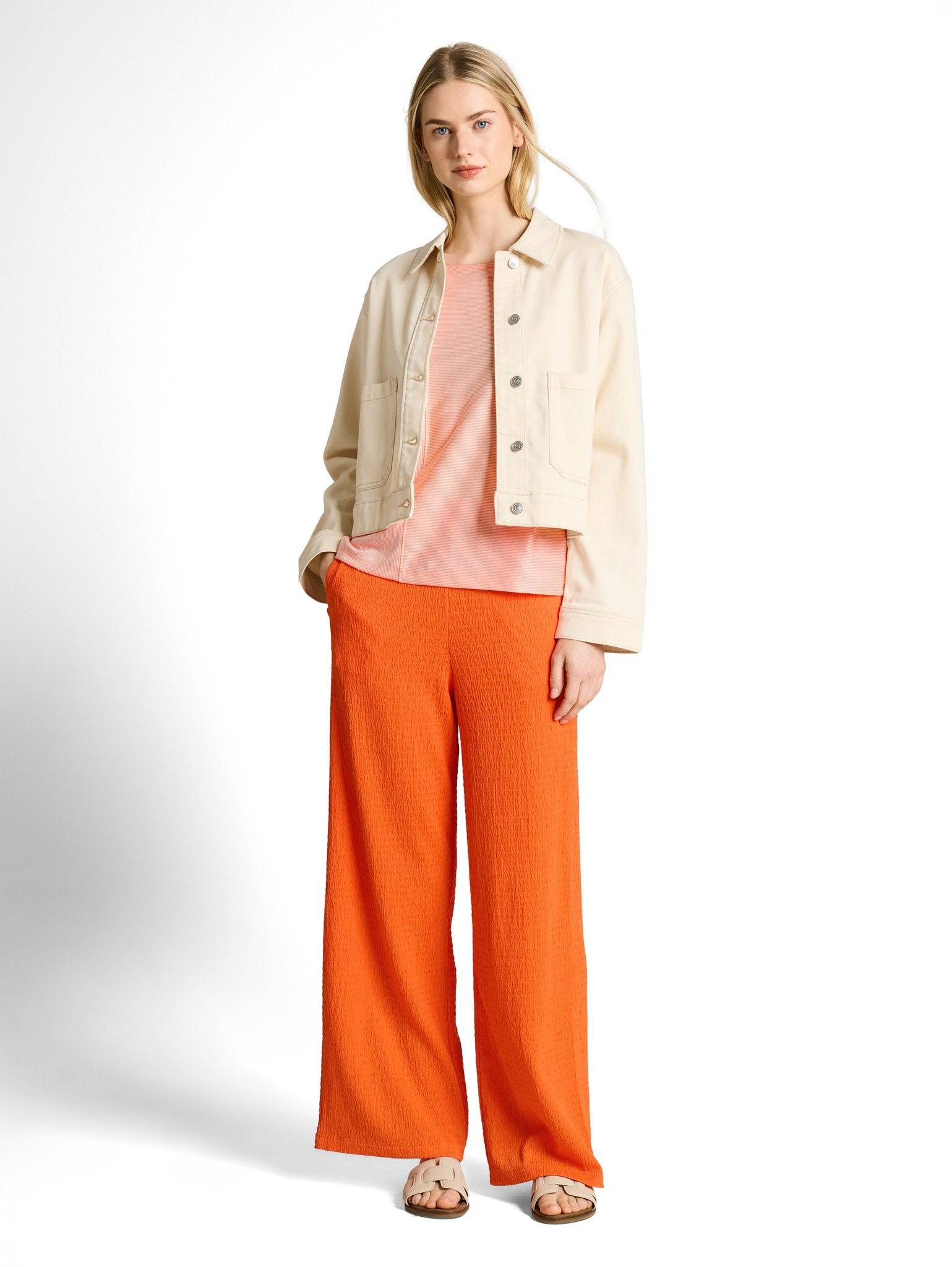 Tom Tailor denim Damen T-Shirts Small Apricot W