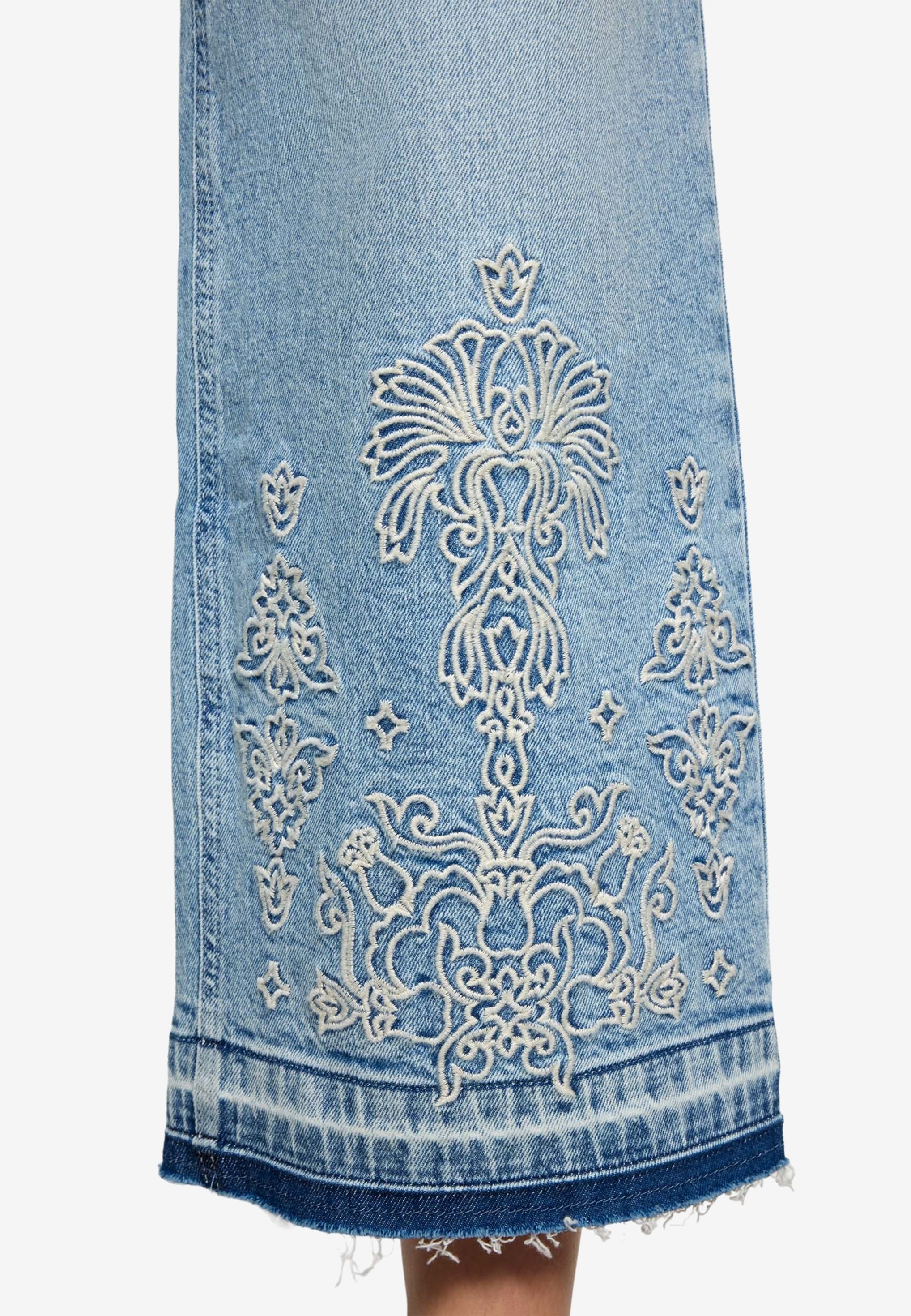 Zero Damen Jeans Light Blue Deni