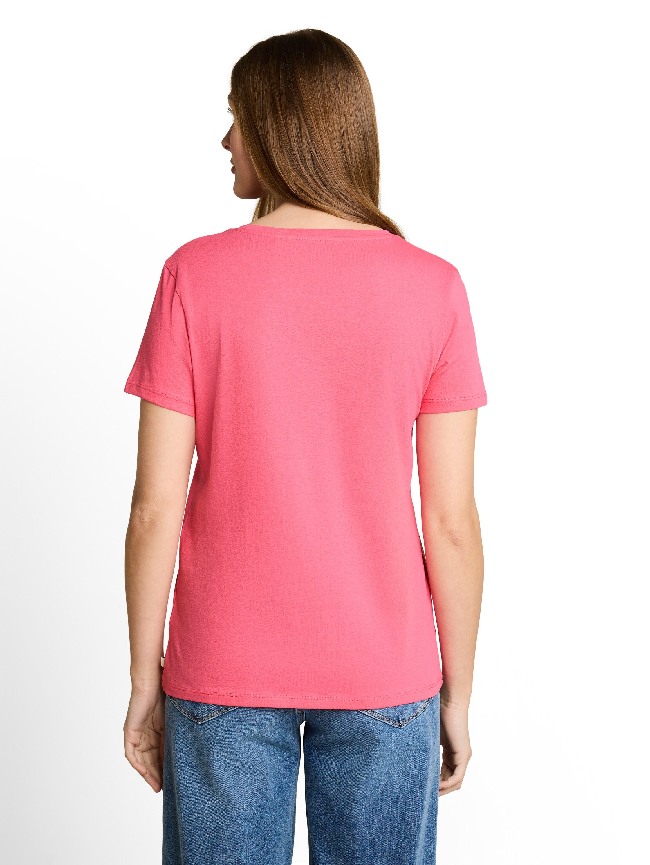 Tom Tailor denim Damen T-Shirts Soft Bright Pin