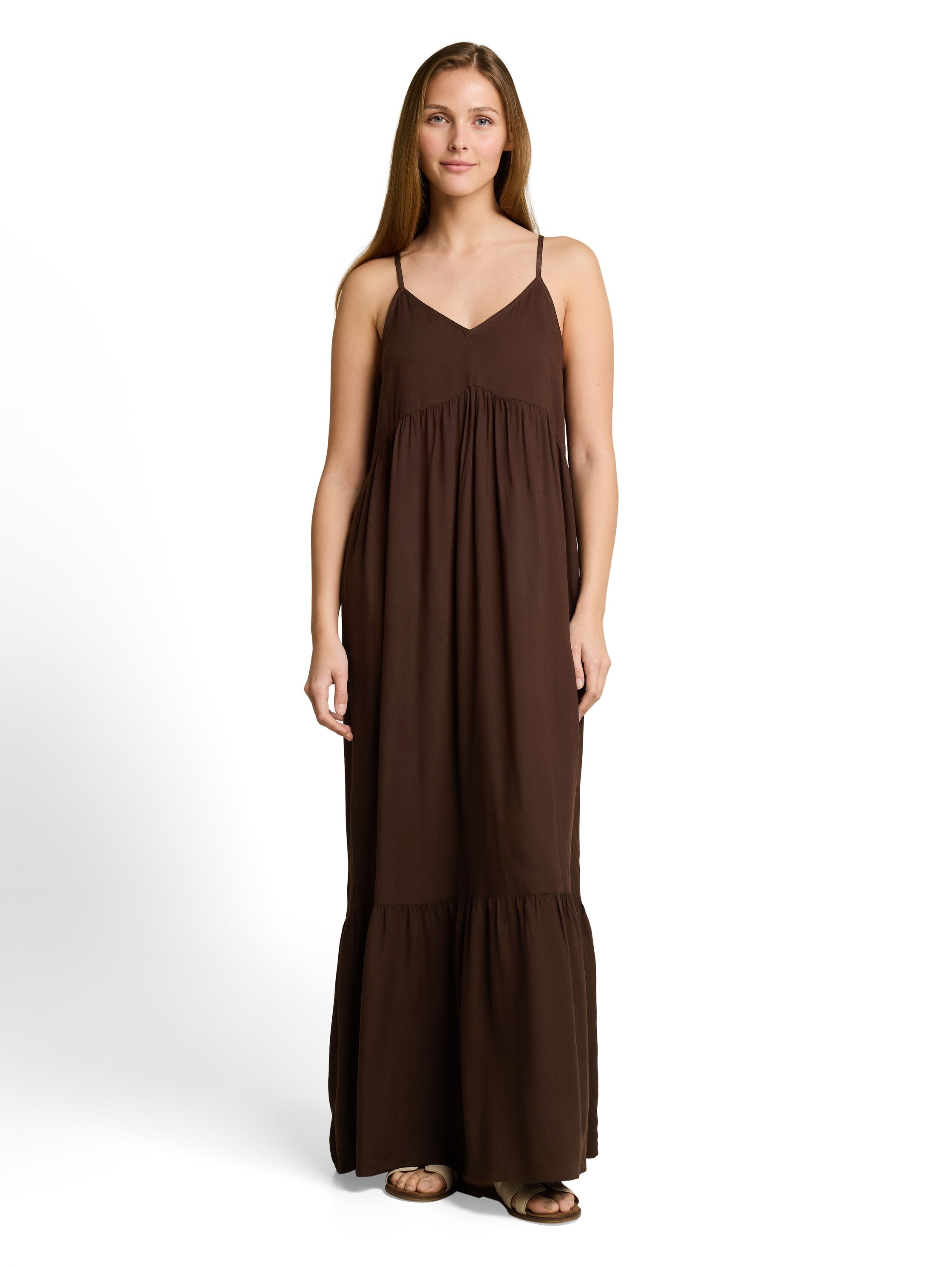 Tom Tailor denim Damen Kleider Cool Dark Brown