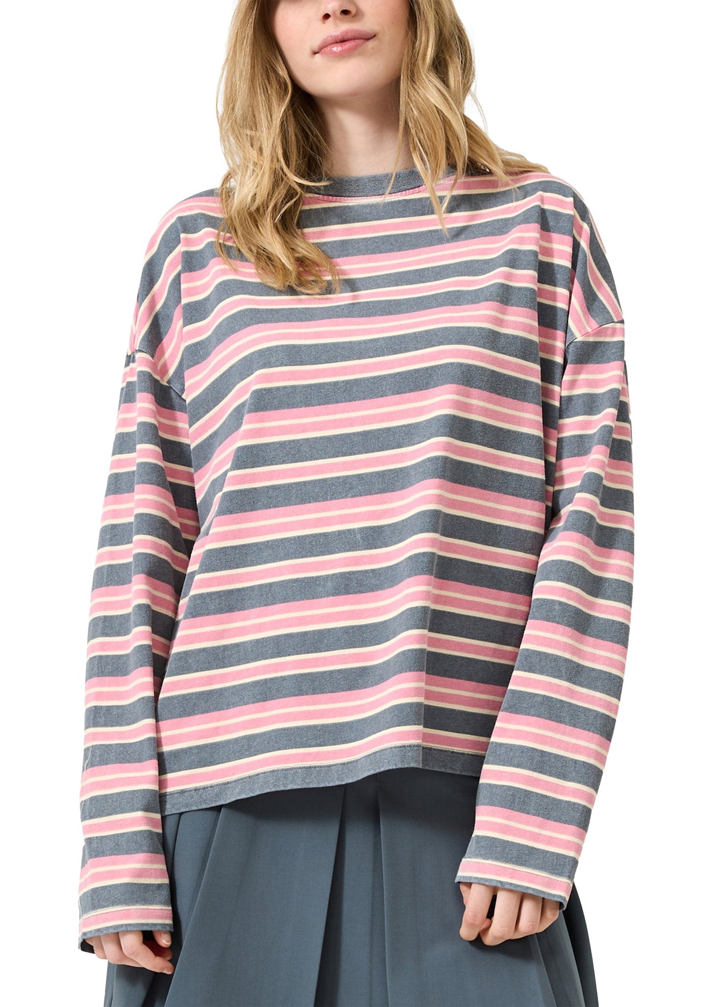QS by S.Oliver Damen T-Shirts G Grey/Black