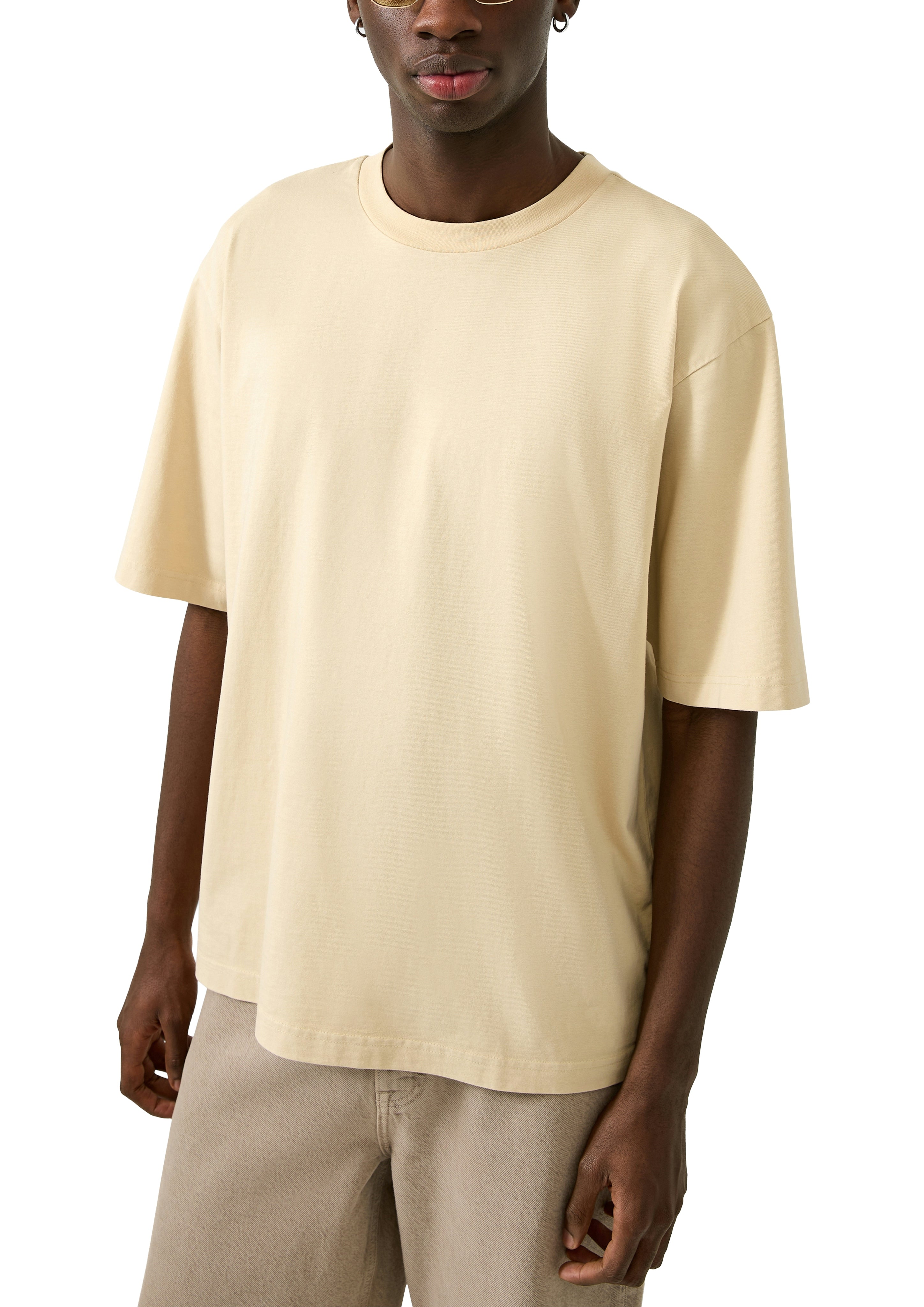 QS by S.Oliver Herren T-Shirts kurz Grey/Black