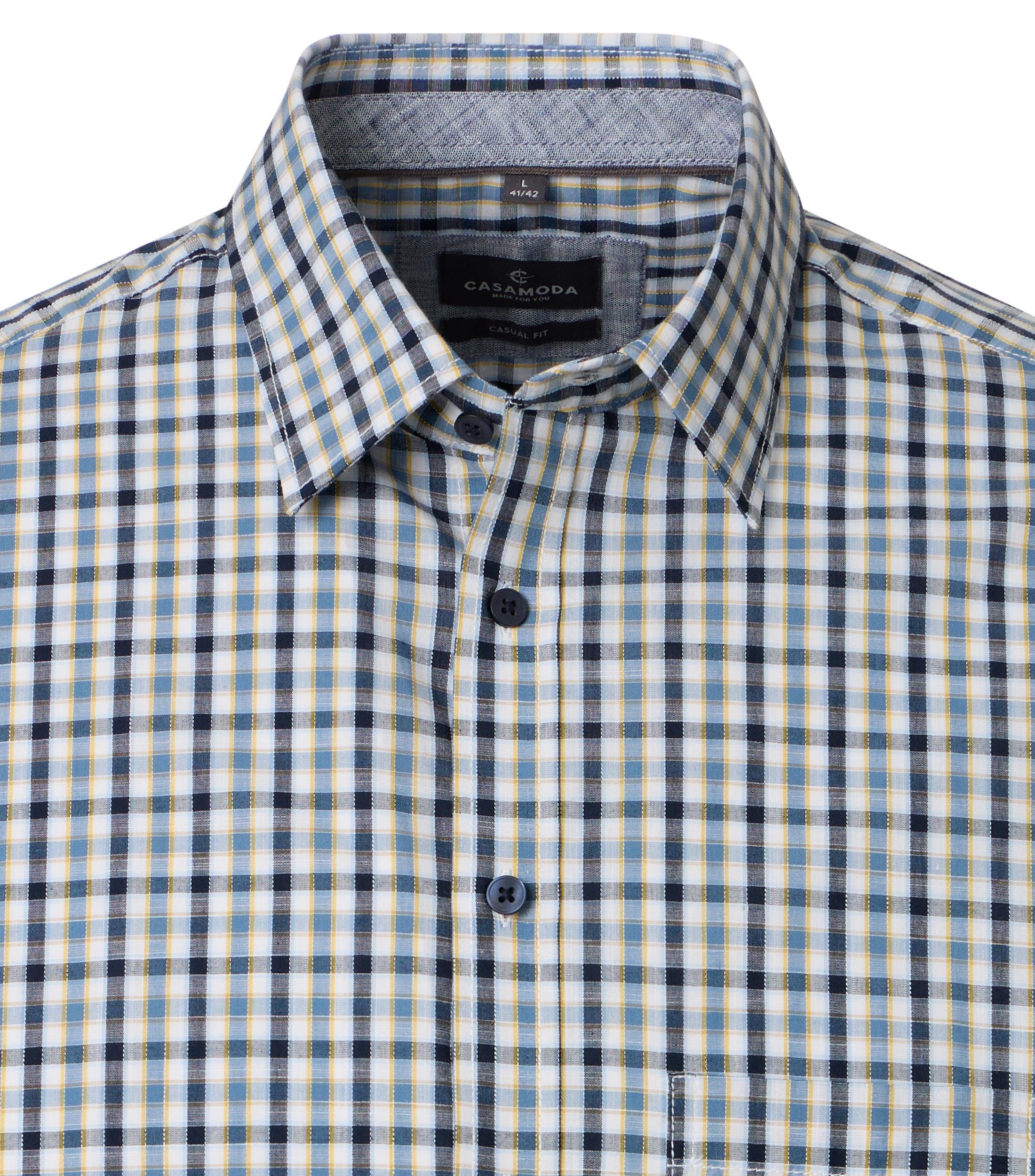Casa Moda Herren Hemden kurz  Blau