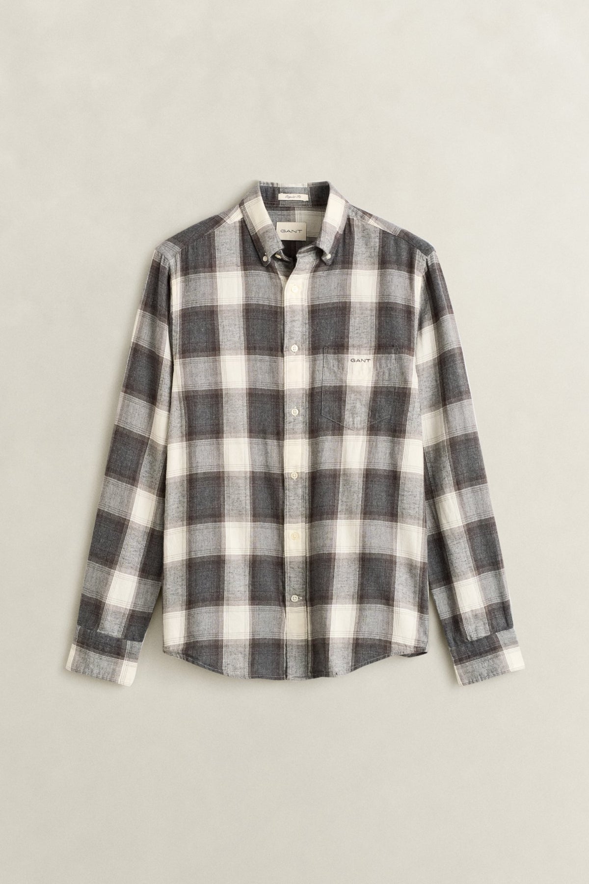 Gant Herren Hemden Charcoal Mel