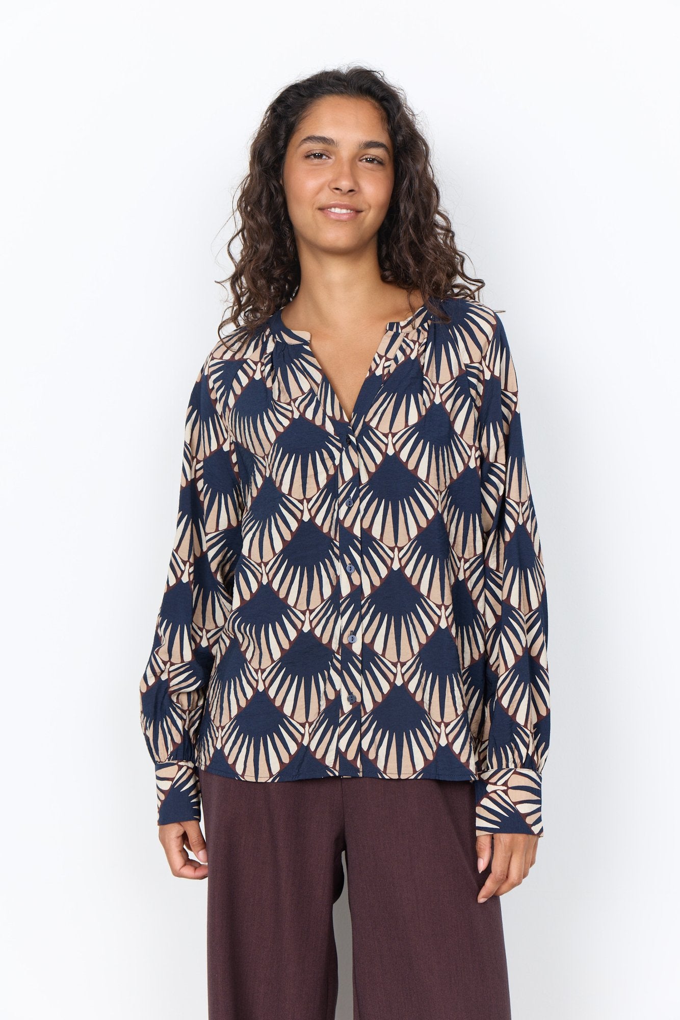 Soya Concept Damen T-Shirts Navy Combi