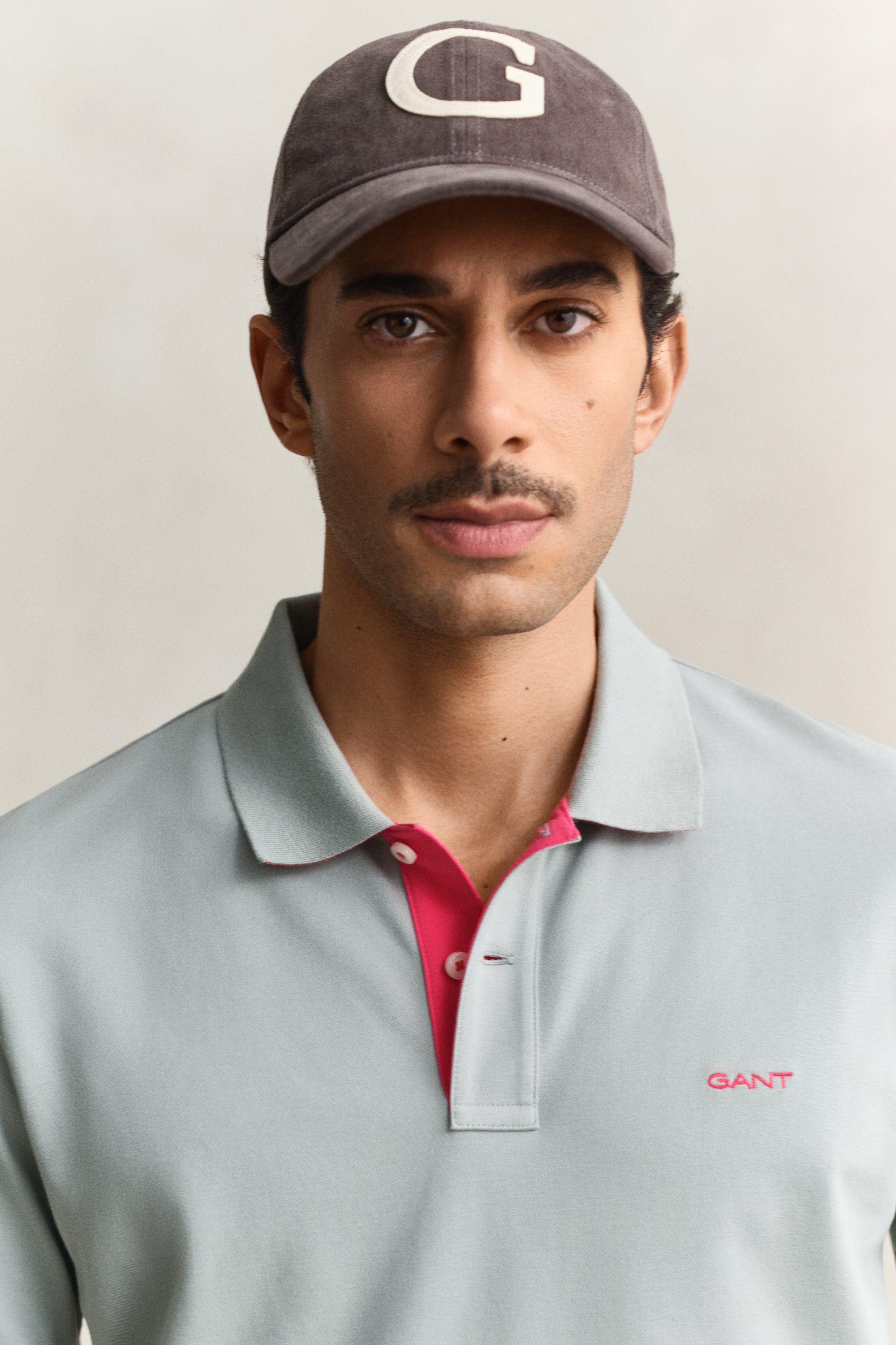 Gant Herren Polo-Shirts Ceramic Grey