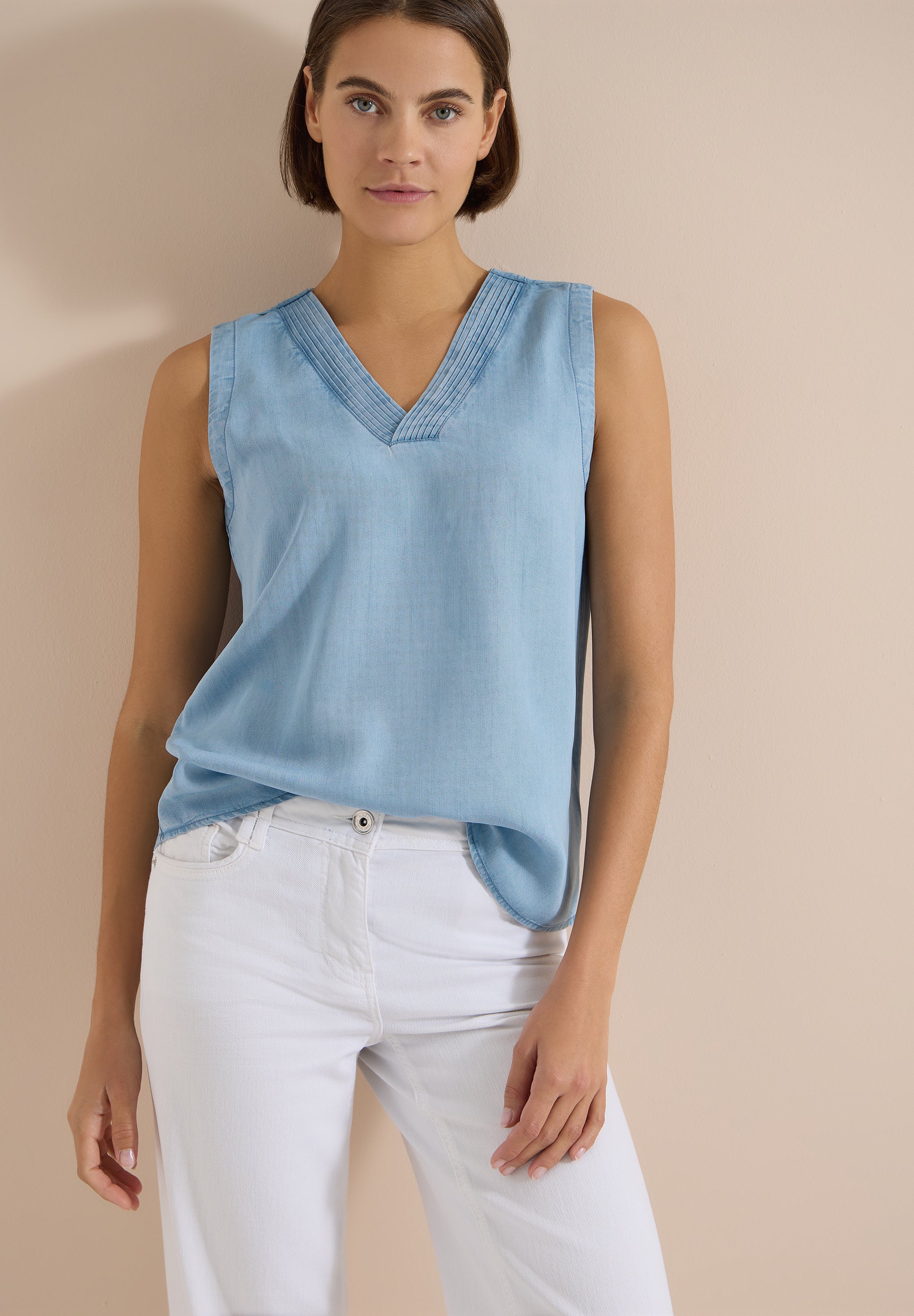 Cecil Damen Blusen Light Blu