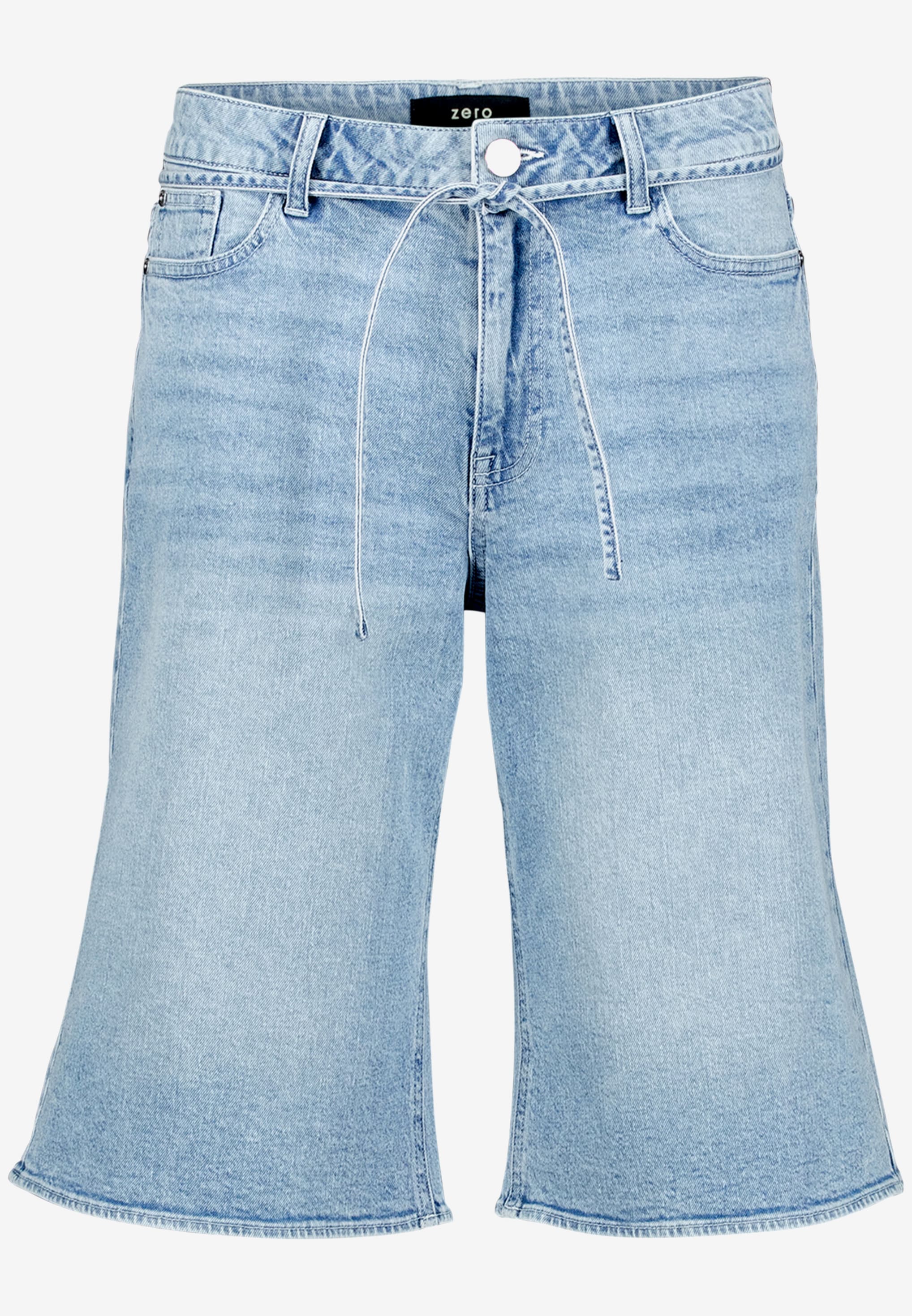 Zero Damen Shorts Light Blue Deni