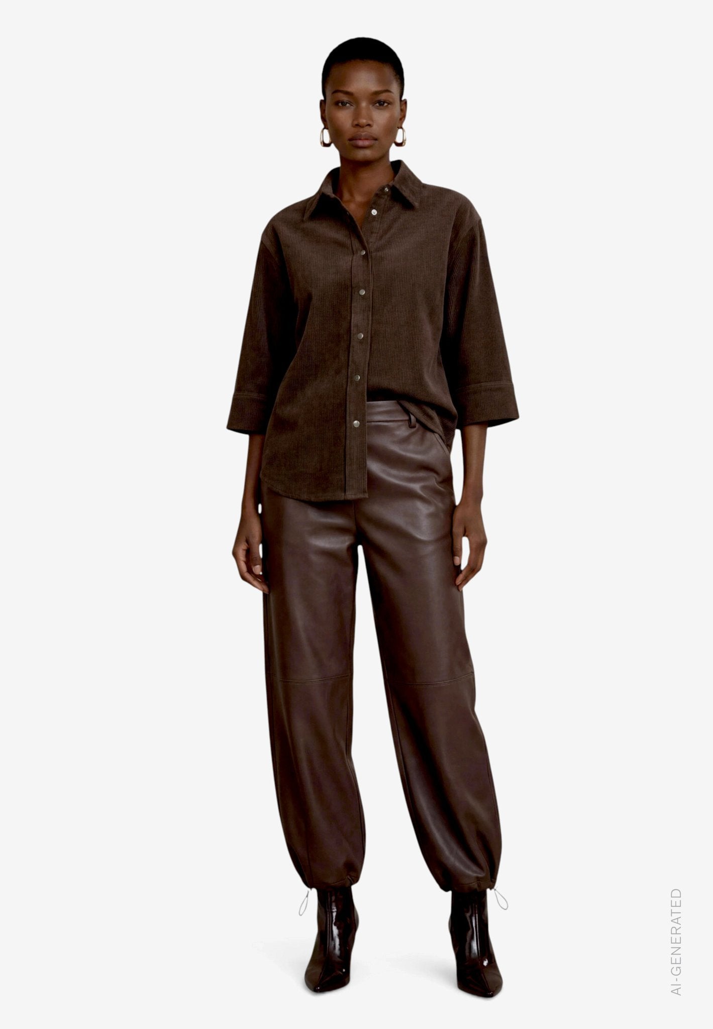 Zero Damen Blusen kurz Black Coffee
