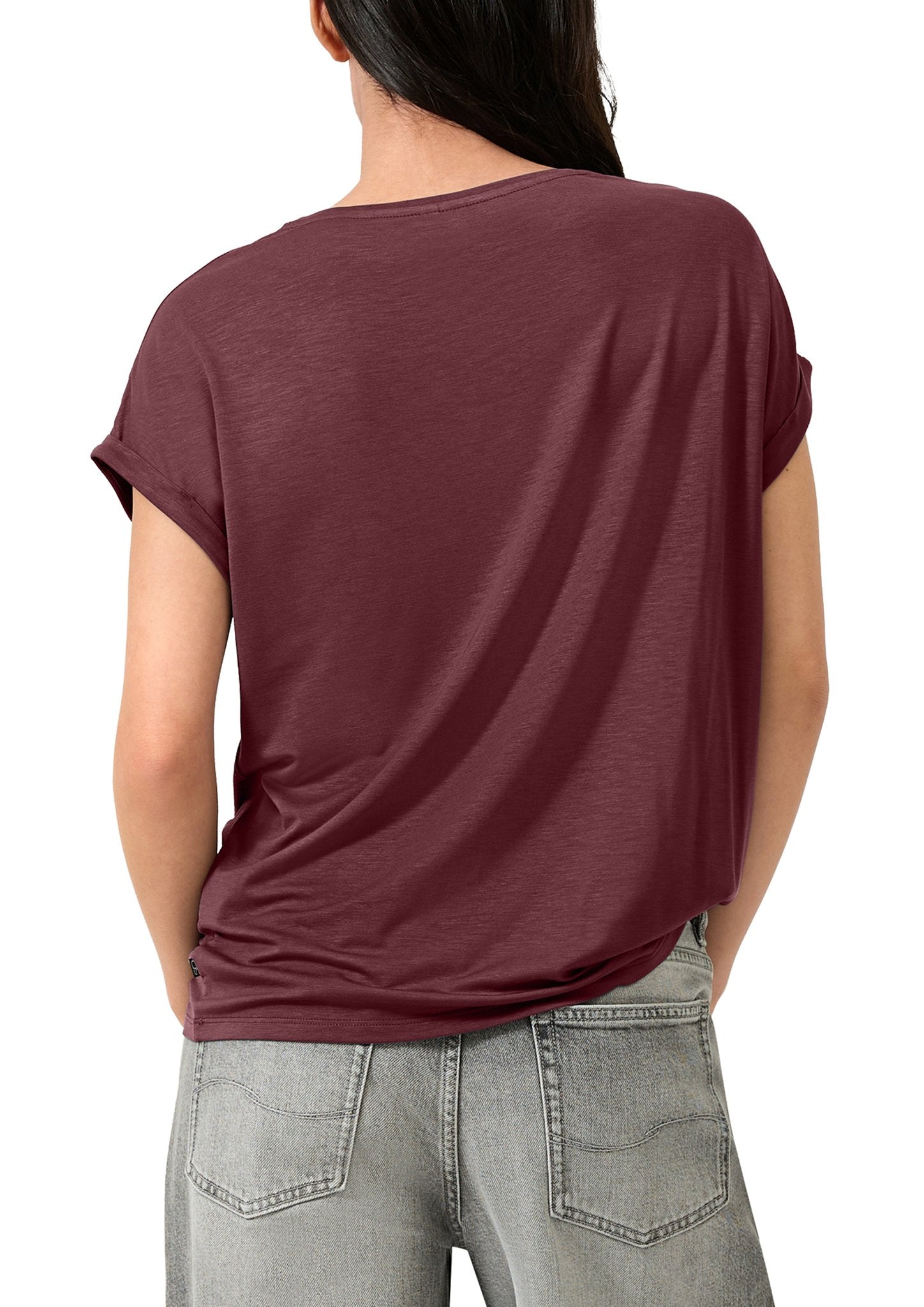 QS by S.Oliver Damen T-Shirts  Red