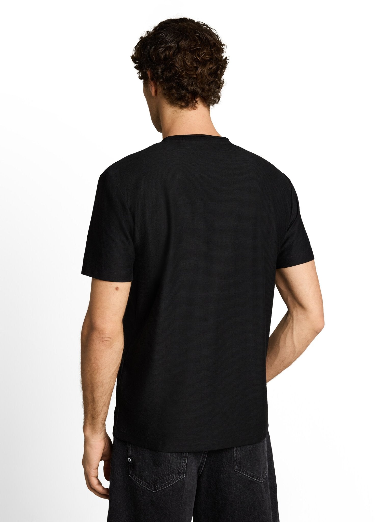 Tom Tailor denim Herren T-Shirts kurz Black