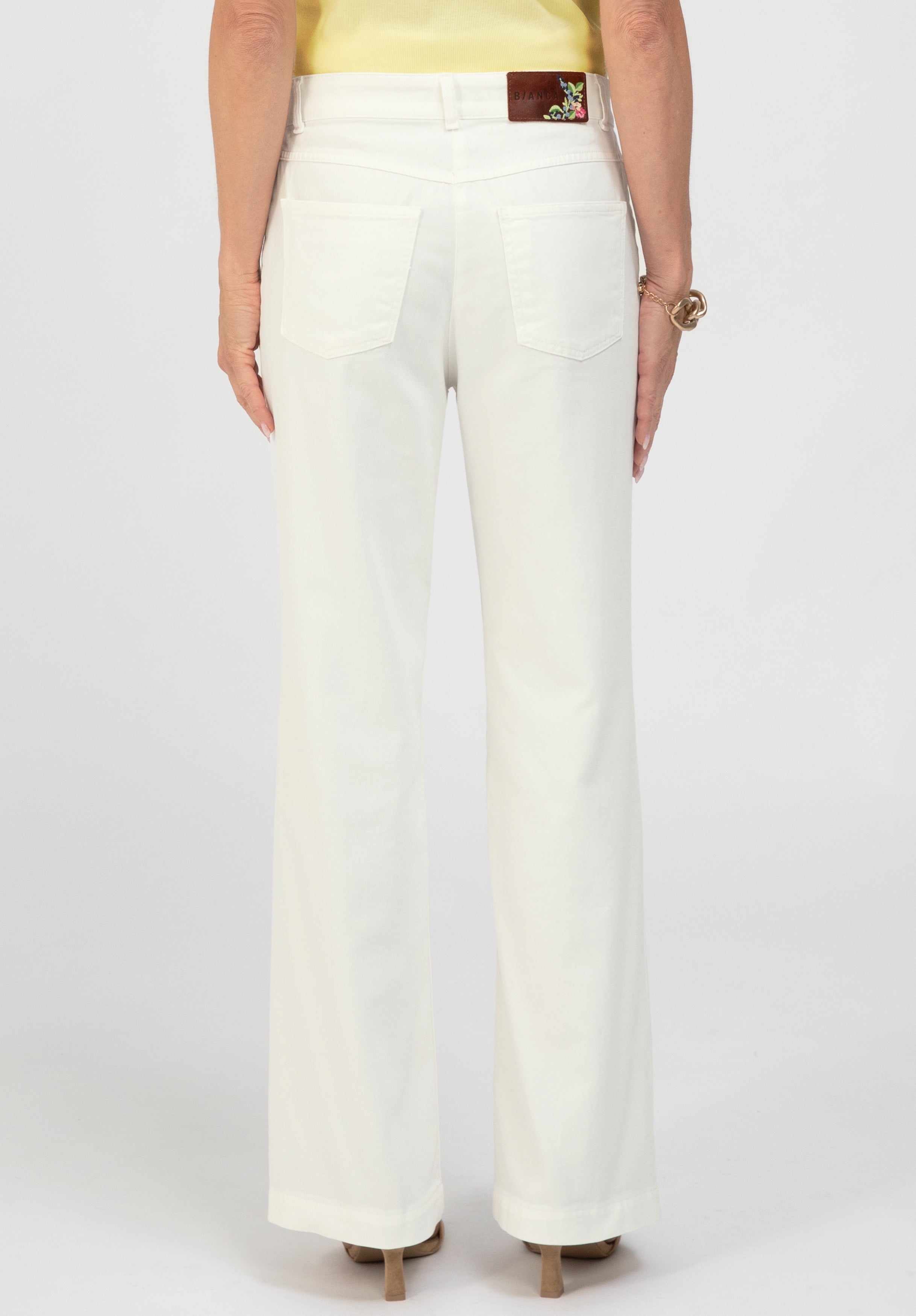 Bianca Damen Hosen Cream