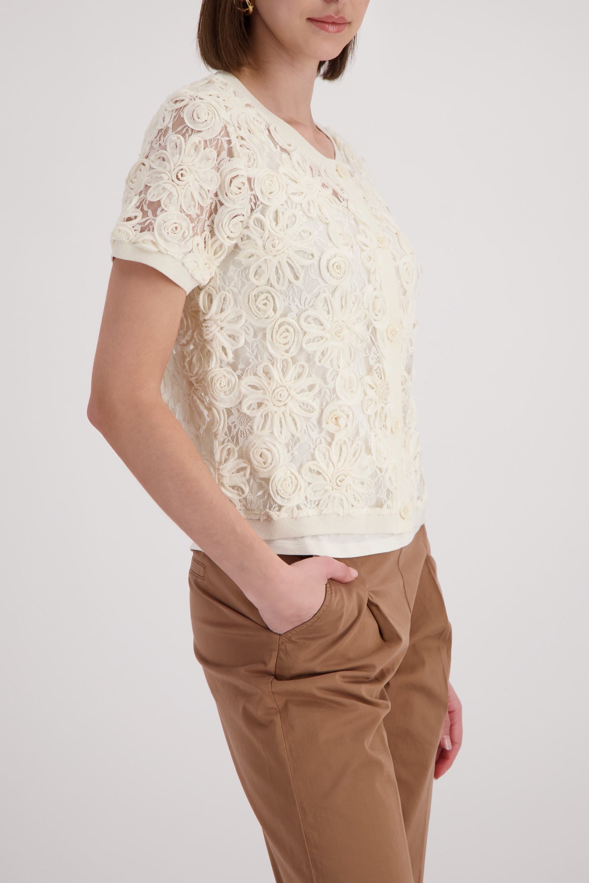 Monari Damen Strickjacken Marble