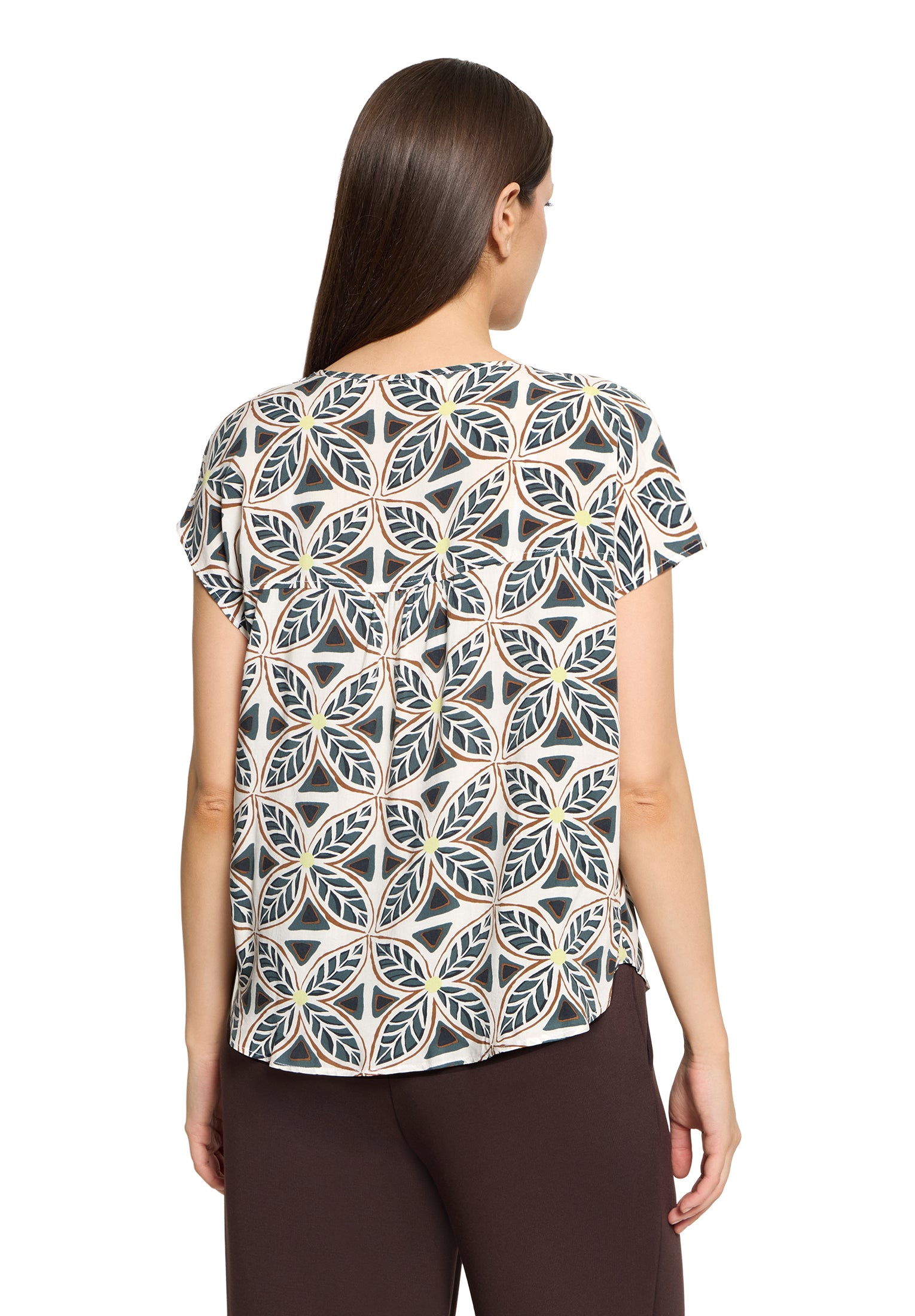 Cartoon Damen Blusen Nature/Grey
