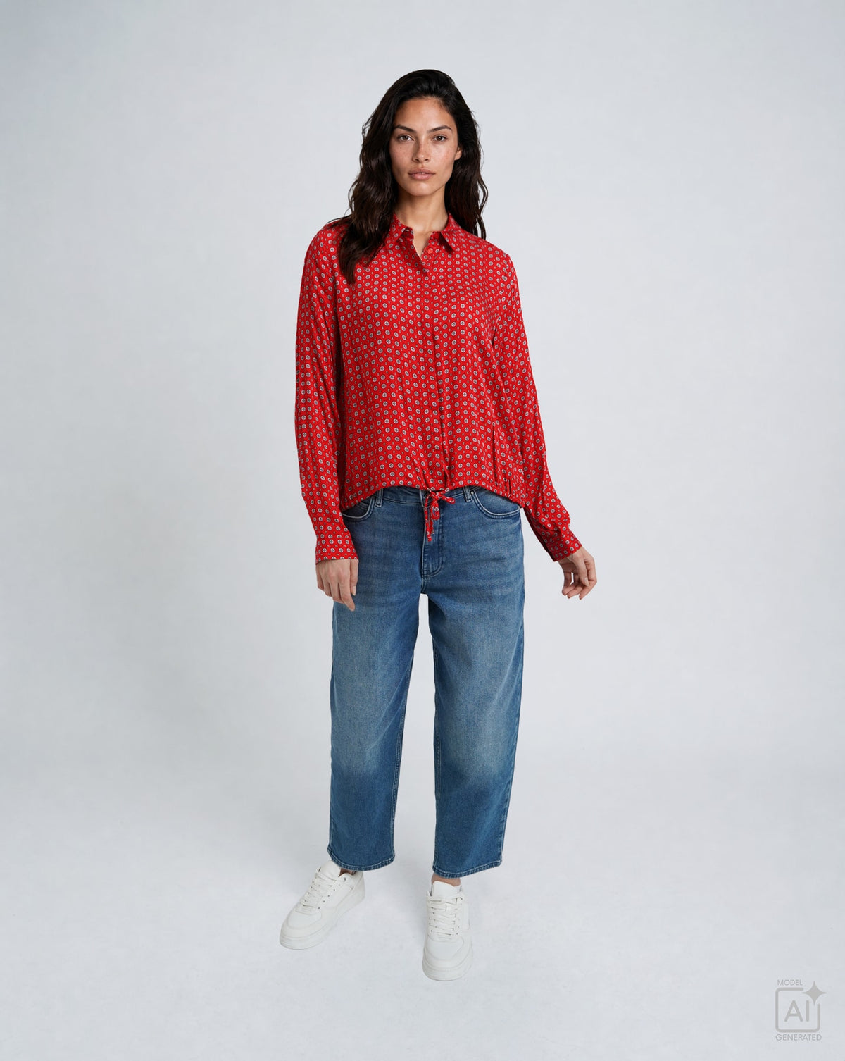Milano Damen Blusen Chili Print