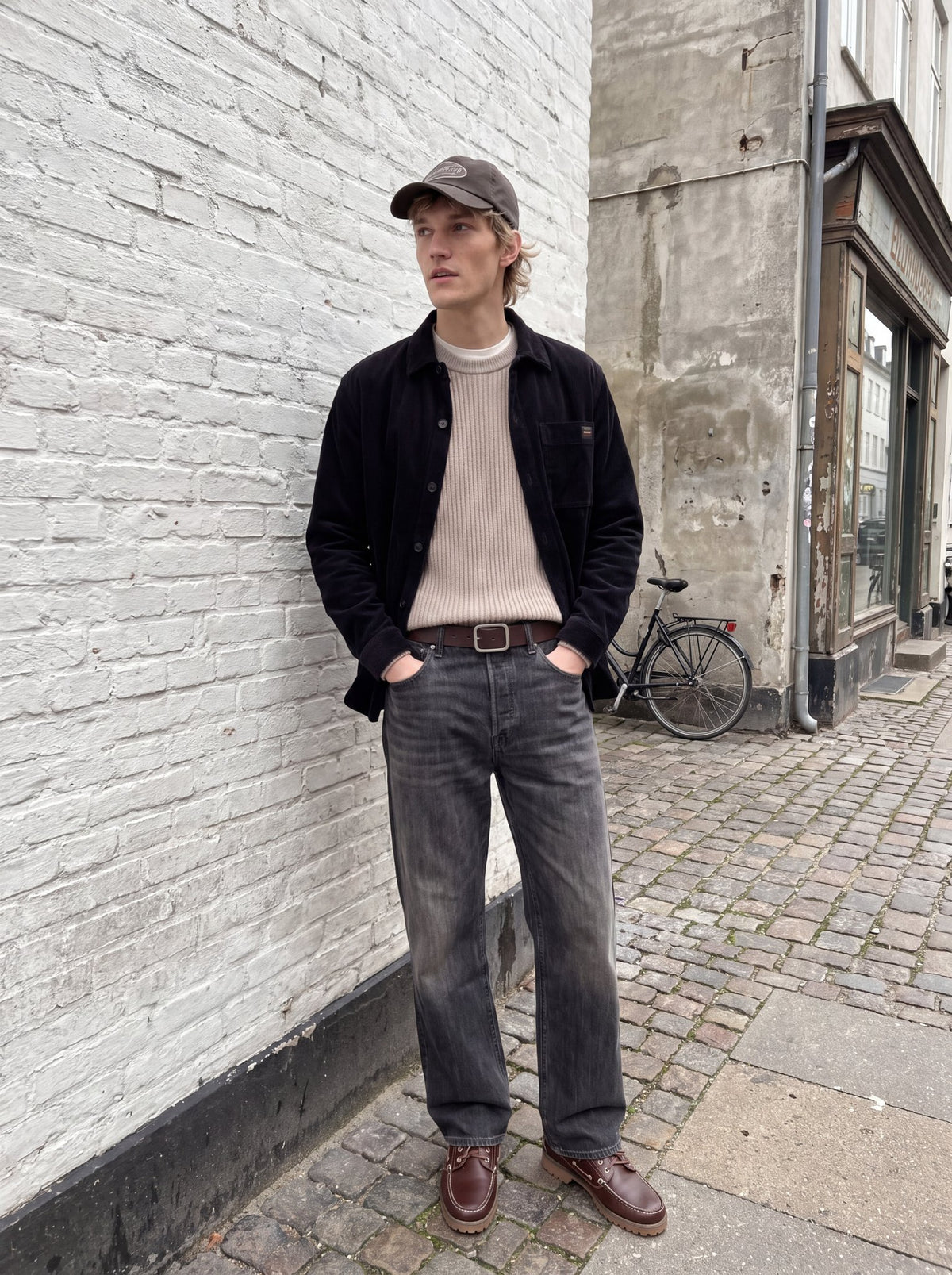 Jack & Jones Herren Hemden lang Black