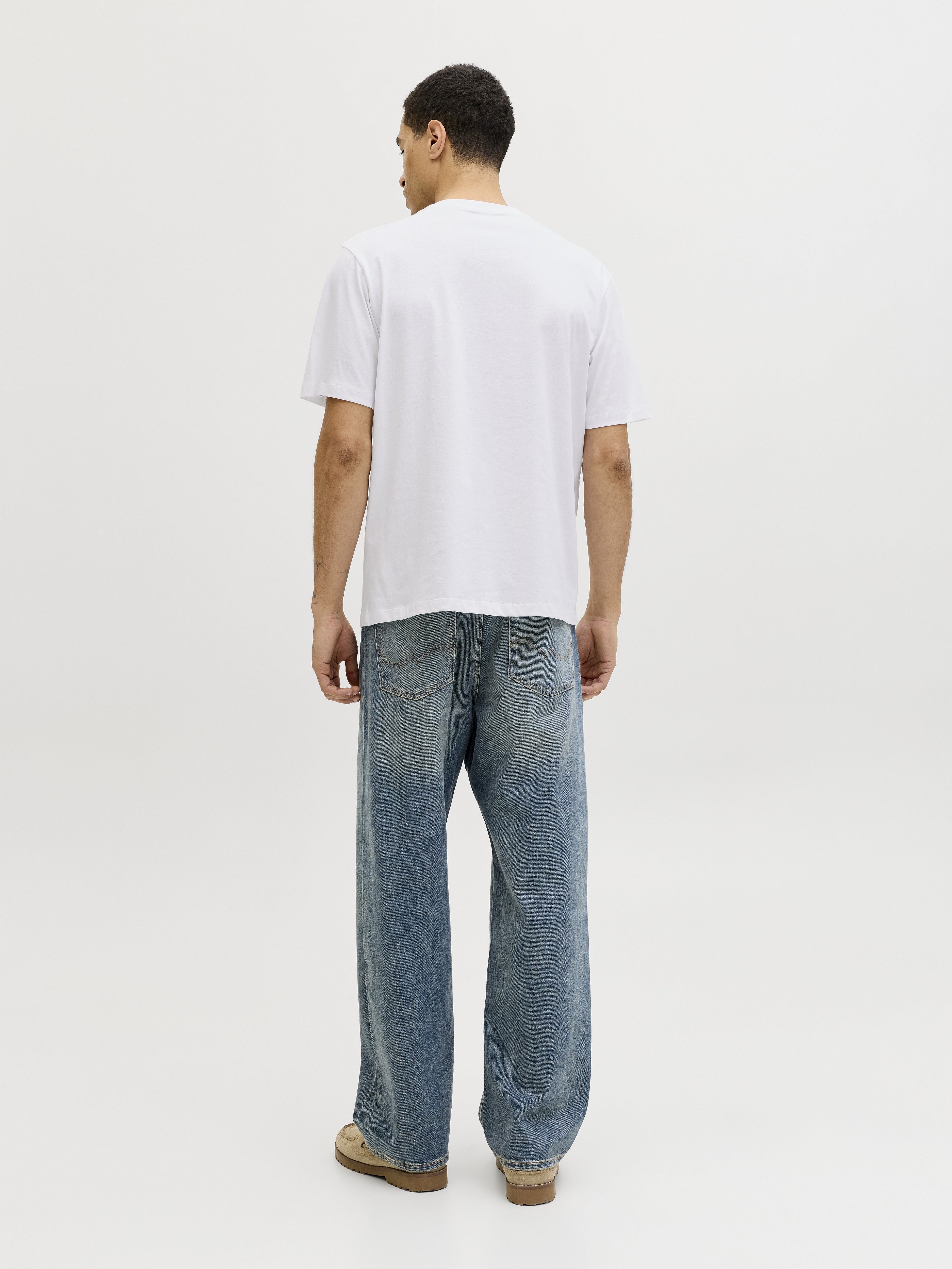 Jack & Jones Herren T-Shirts kurz Bright White