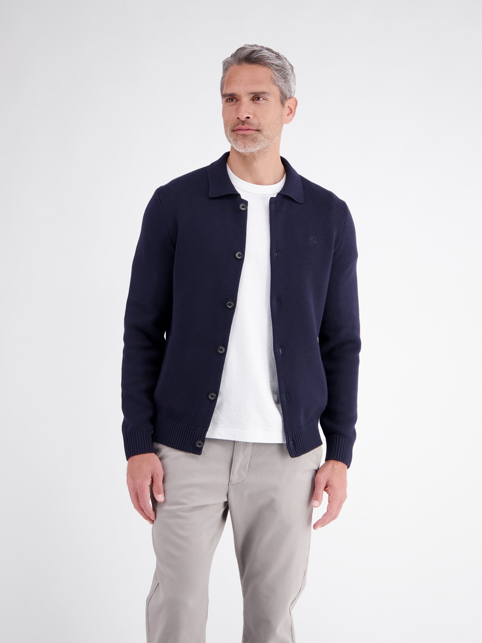 Lerros Herren Strickjacken Classic Navy