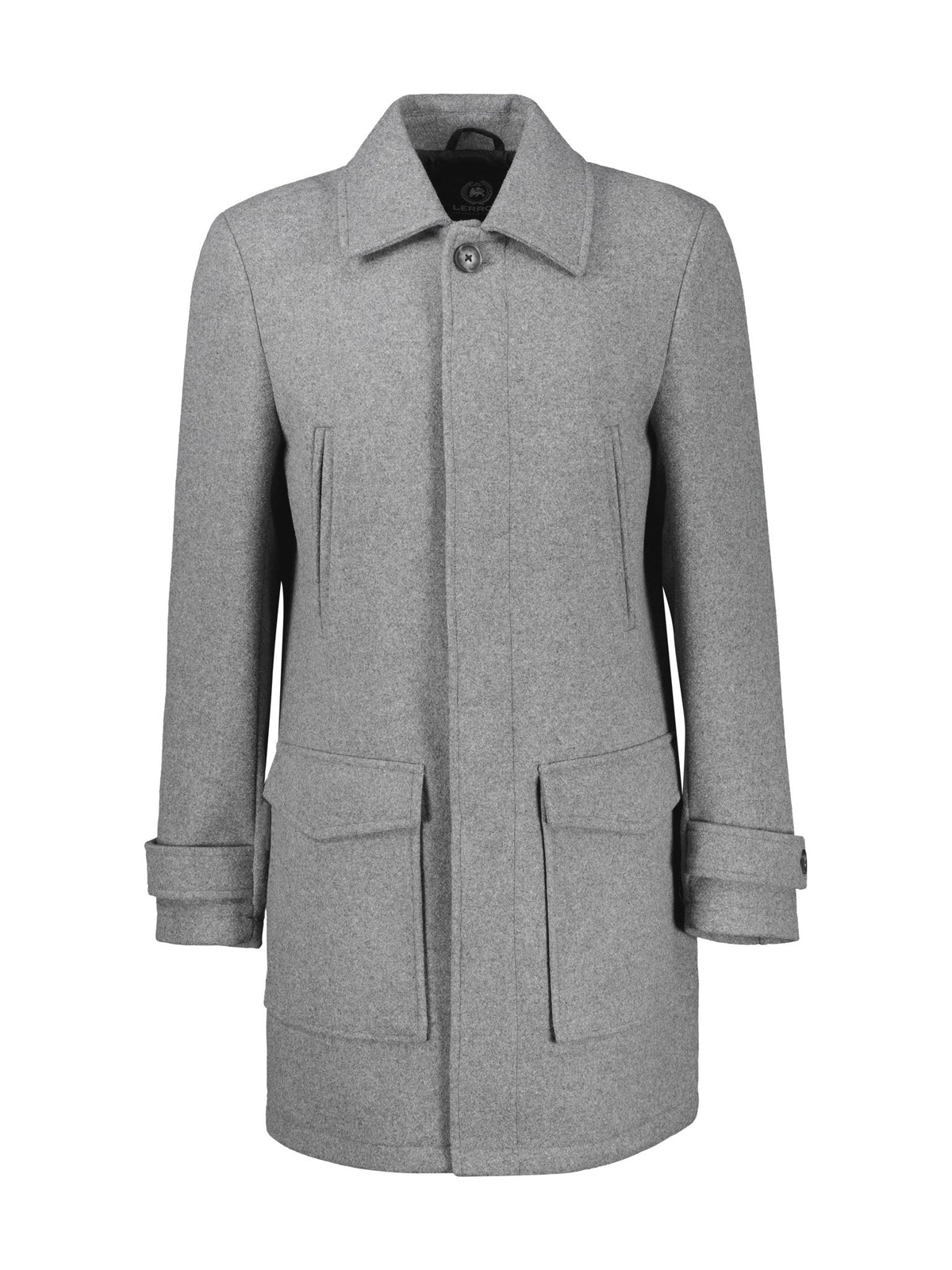 Lerros Herren Mantel Platinum Grey
