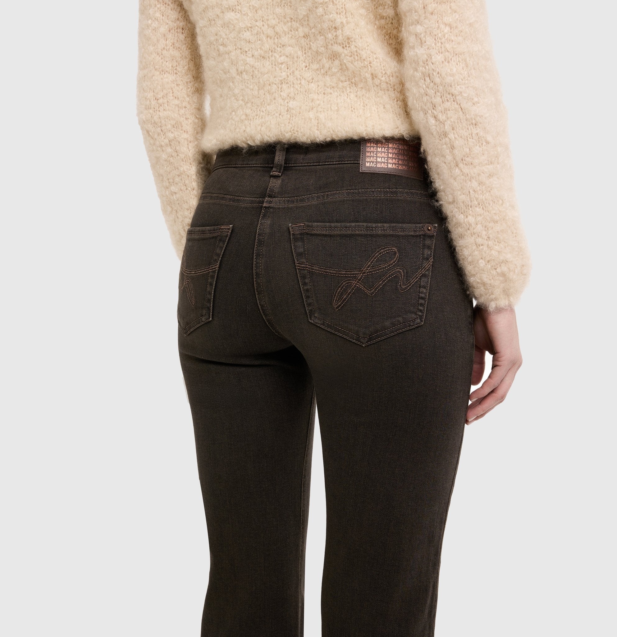 Mac Damen Jeans Anthra Black Wa