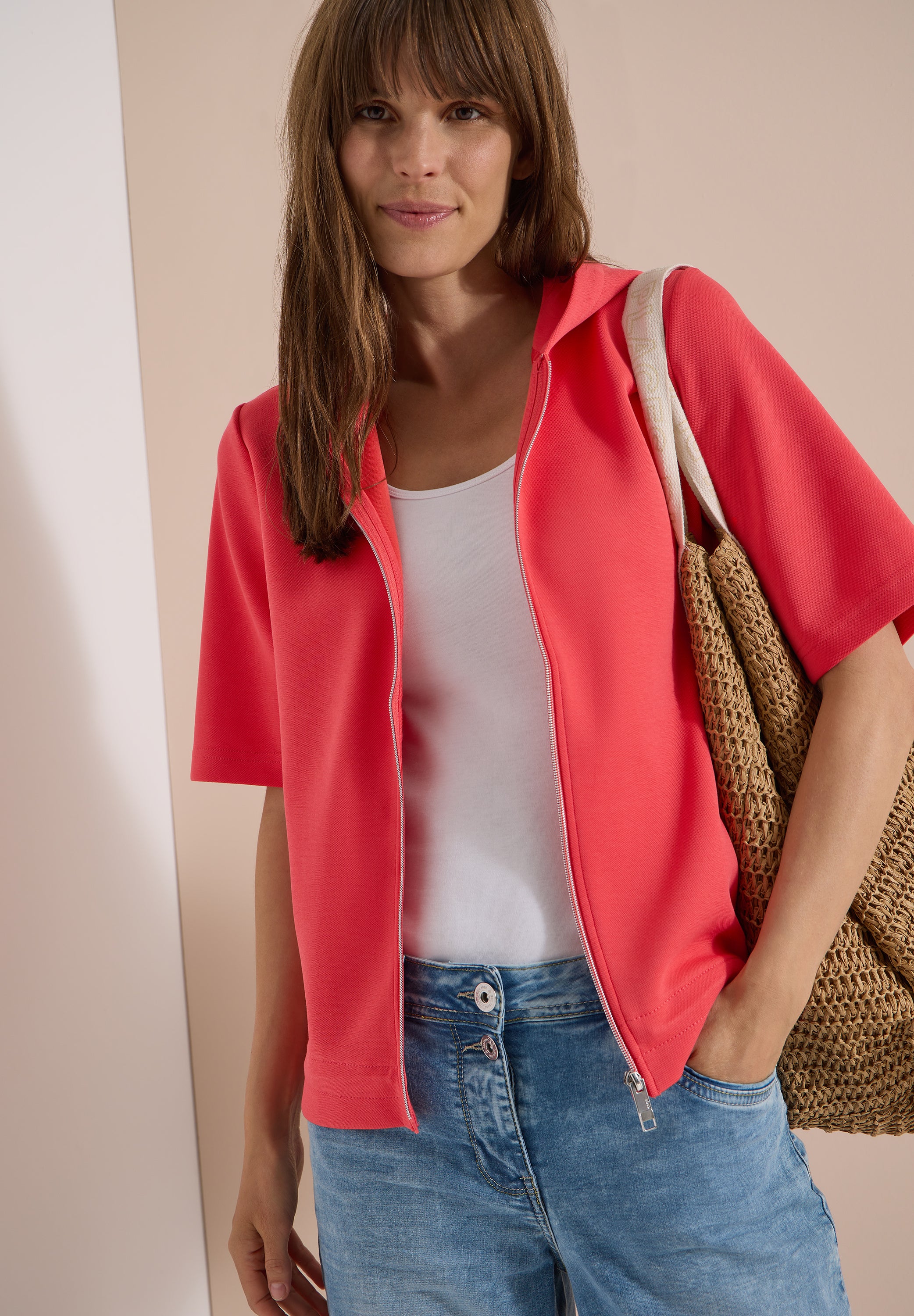 Cecil Damen T-Shirts  Coral
