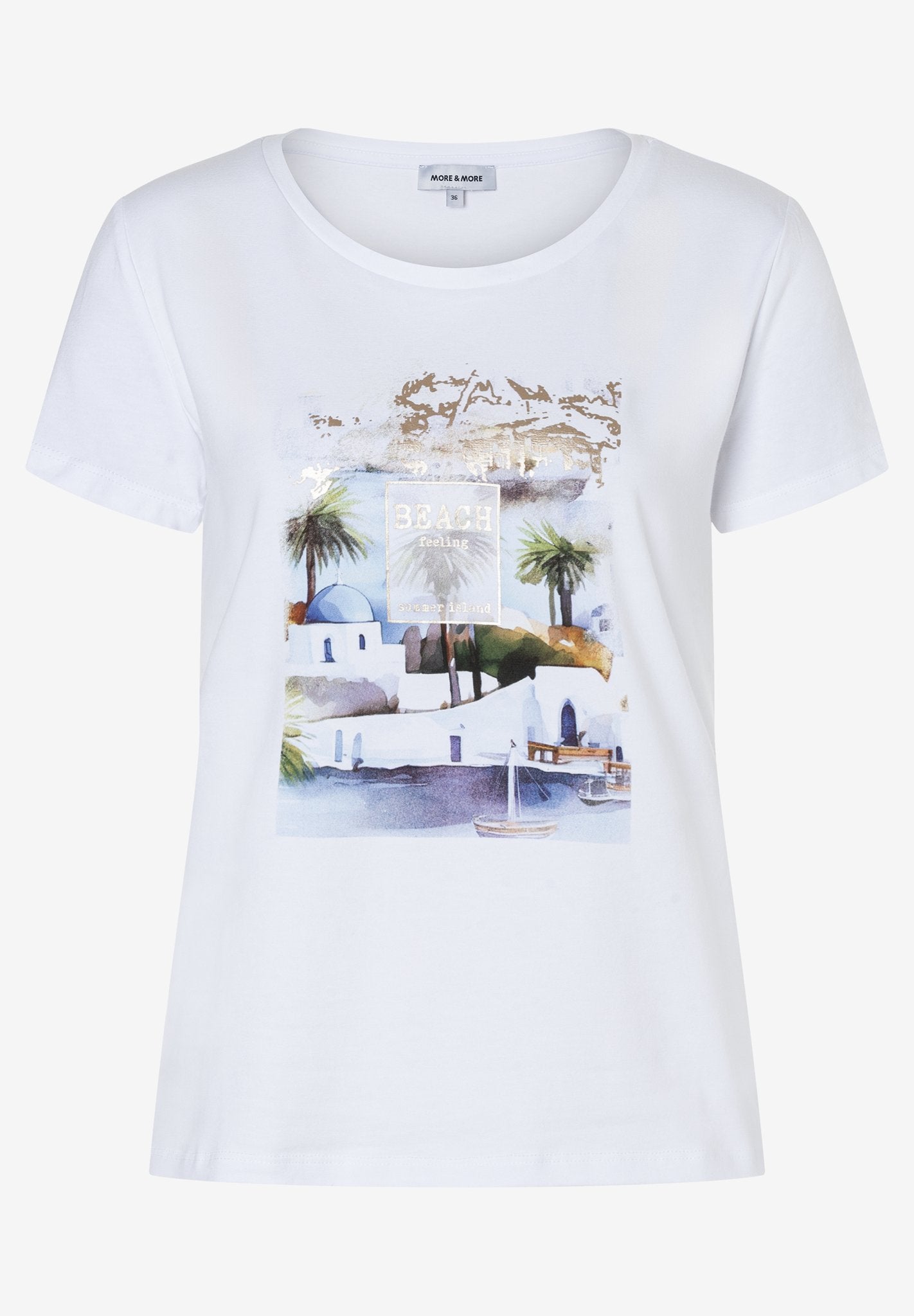 More & More Damen T-Shirts  White