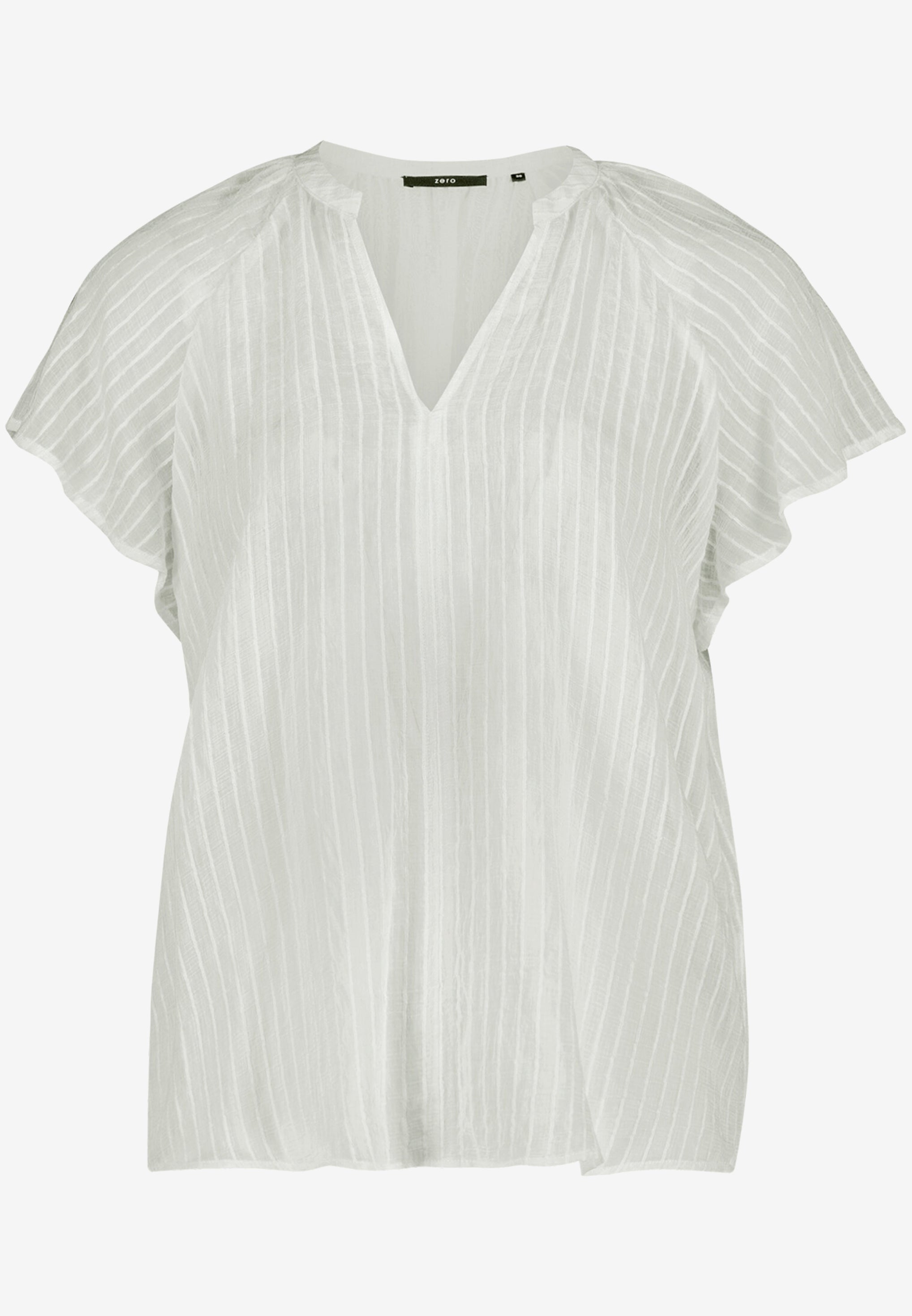 Zero Damen Blusen kurz Offwhite